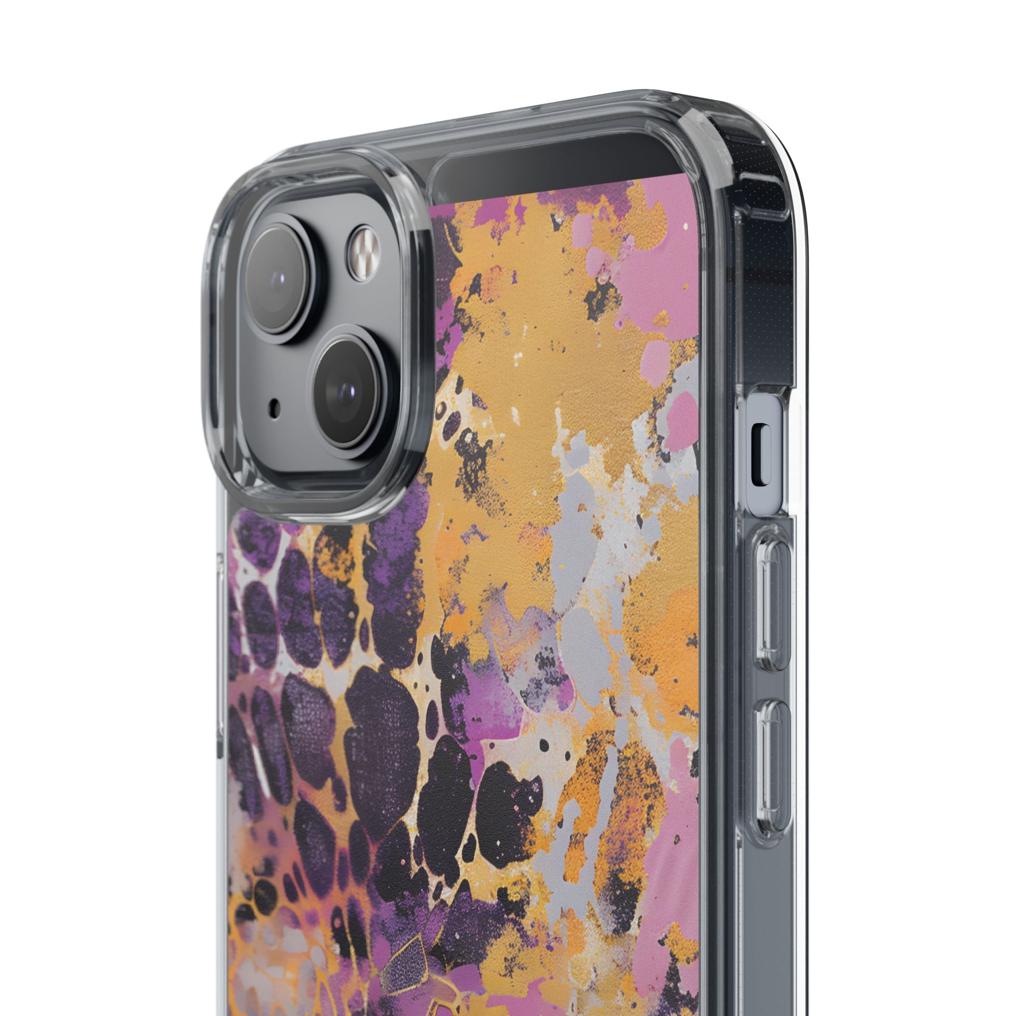 Abstract Purple Gold Fluid Art Clear Case, Artsulli - Art is Long, Life is Short, Phone Case, , , , , , ,