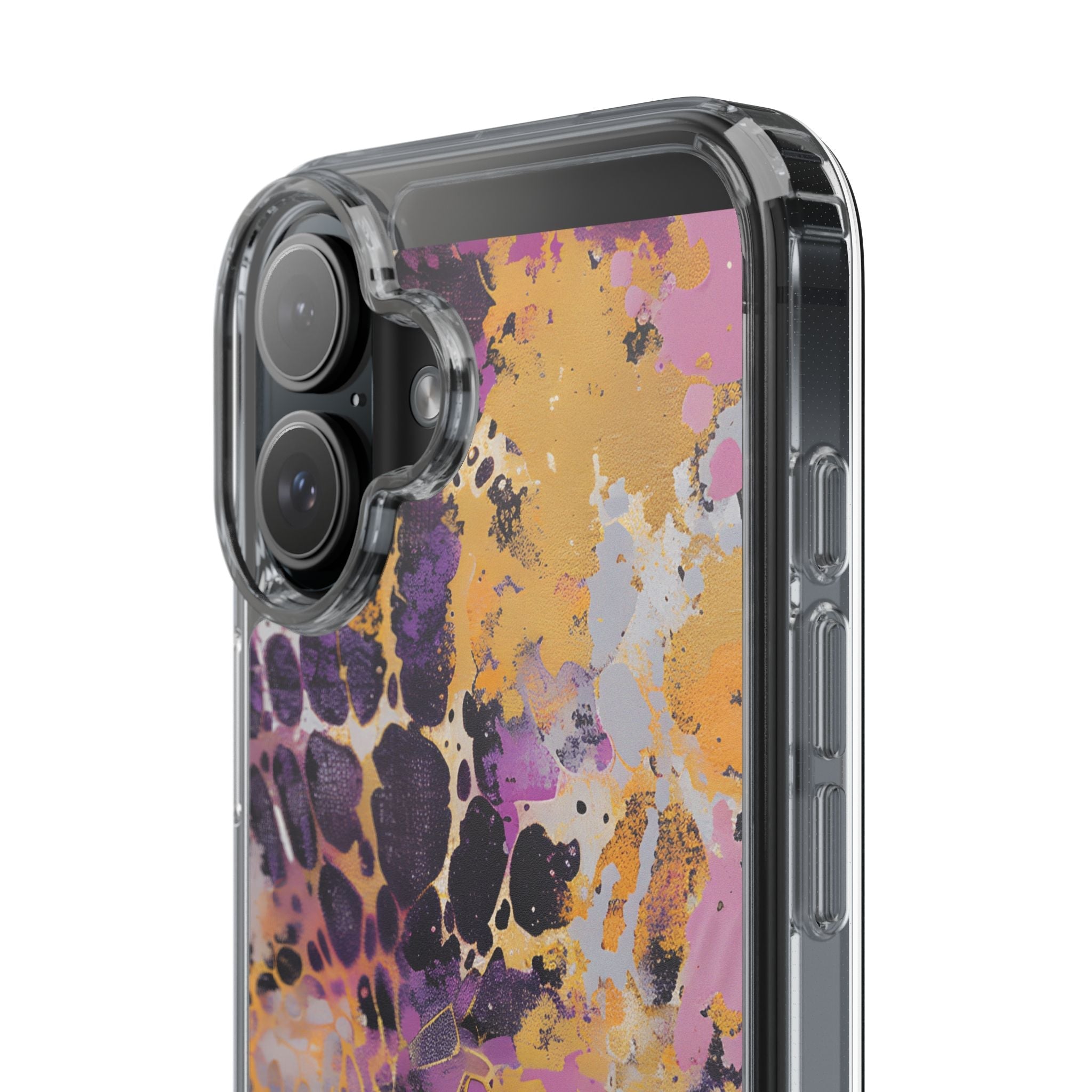 Abstract Purple Gold Fluid Art Clear Case, Artsulli - Art is Long, Life is Short, Phone Case, , , , , , ,