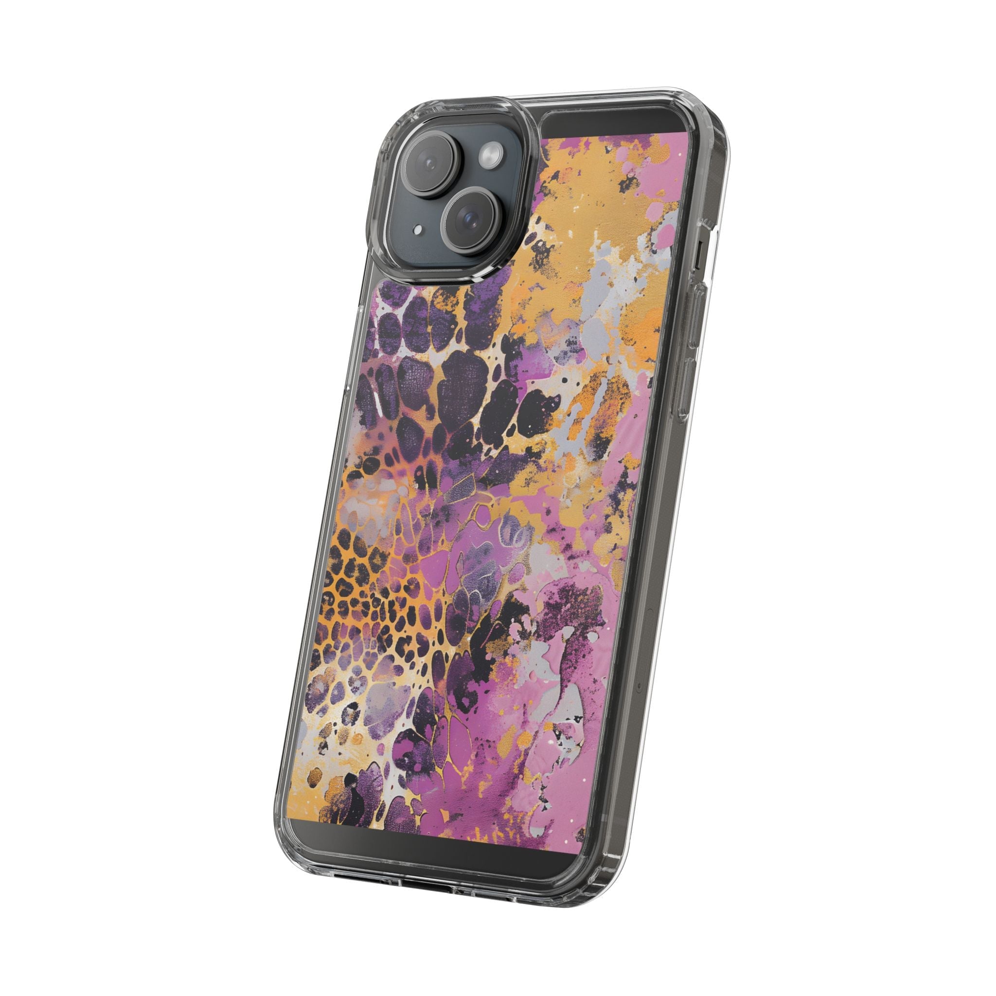Abstract Purple Gold Fluid Art Clear Case, Artsulli - Art is Long, Life is Short, Phone Case, , , , , , ,