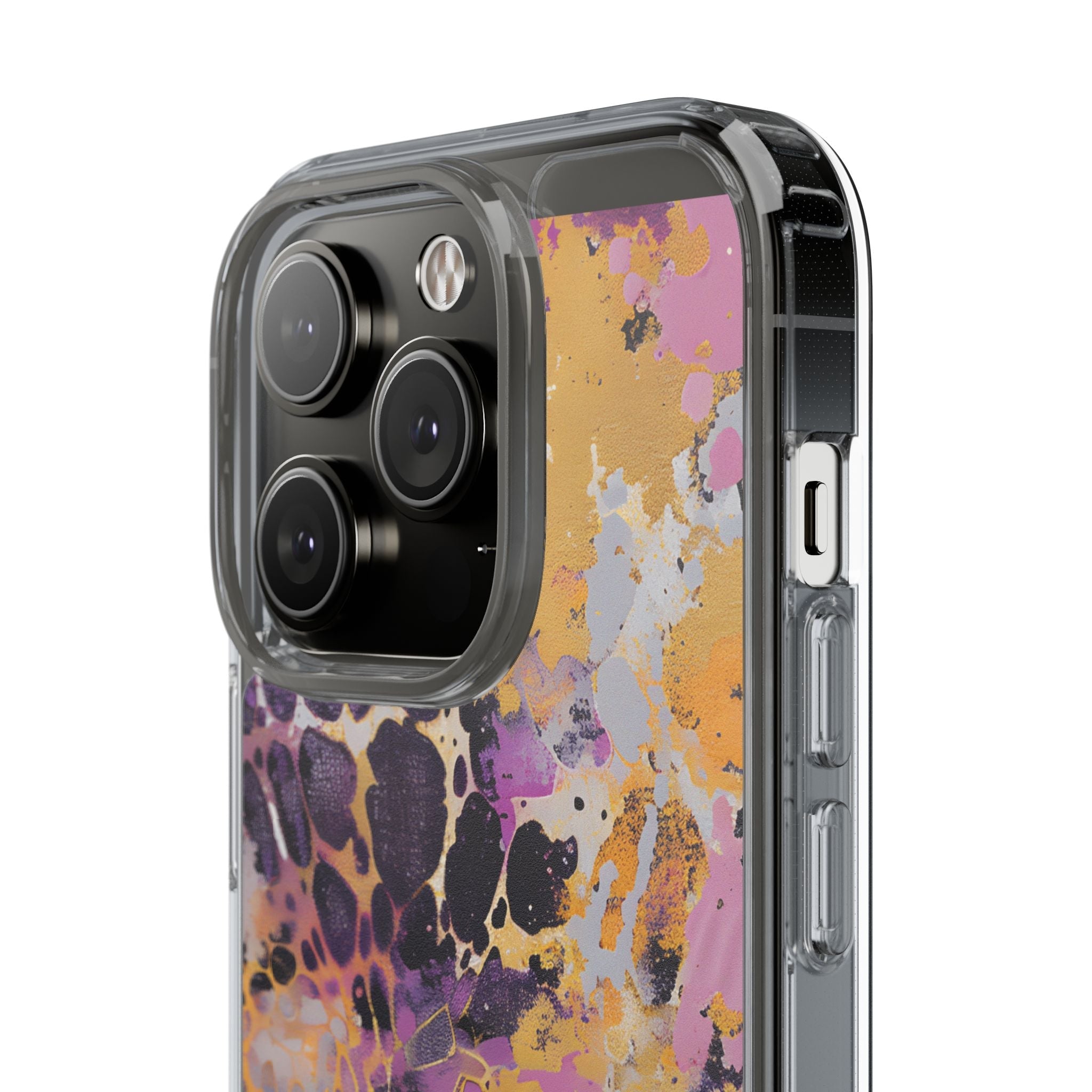 Abstract Purple Gold Fluid Art Clear Case, Artsulli - Art is Long, Life is Short, Phone Case, , , , , , ,