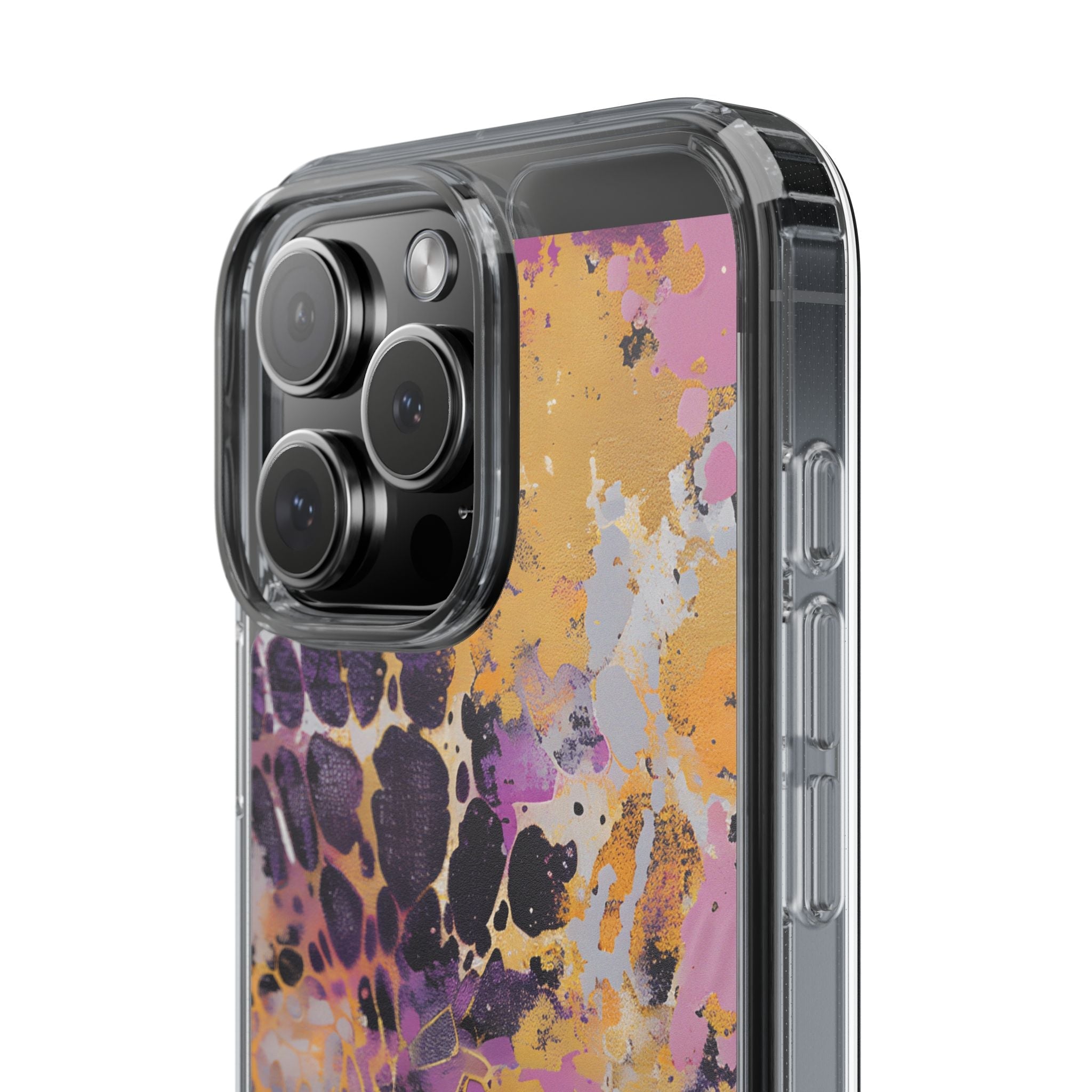 Abstract Purple Gold Fluid Art Clear Case, Artsulli - Art is Long, Life is Short, Phone Case, , , , , , ,