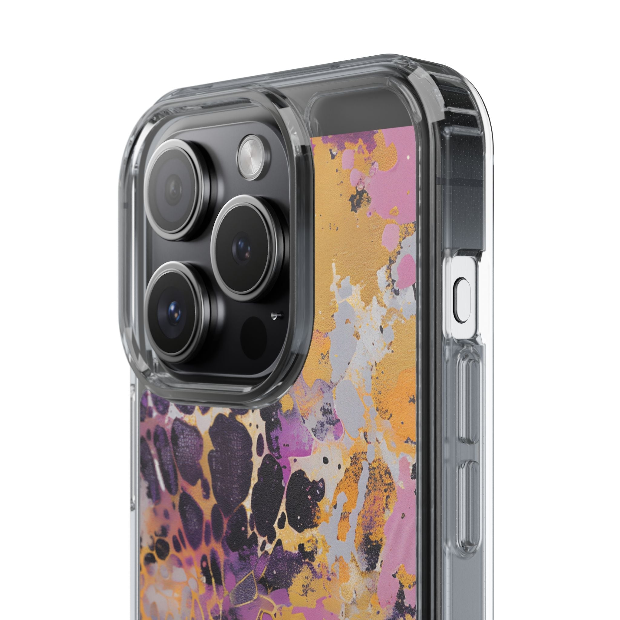 Abstract Purple Gold Fluid Art Clear Case, Artsulli - Art is Long, Life is Short, Phone Case, , , , , , ,