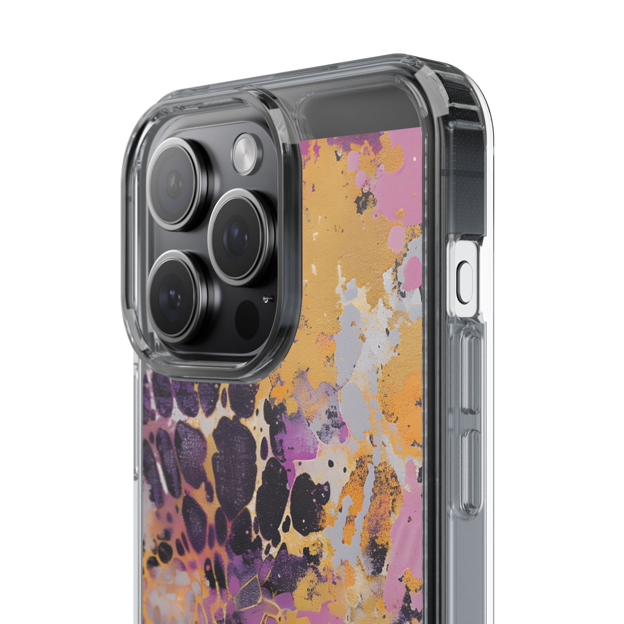 Abstract Purple Gold Fluid Art Clear Case, Artsulli - Art is Long, Life is Short, Phone Case, , , , , , ,