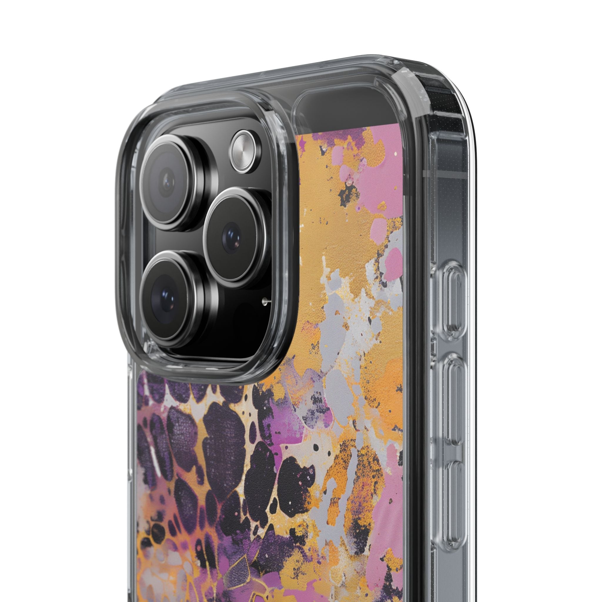 Abstract Purple Gold Fluid Art Clear Case, Artsulli - Art is Long, Life is Short, Phone Case, , , , , , ,