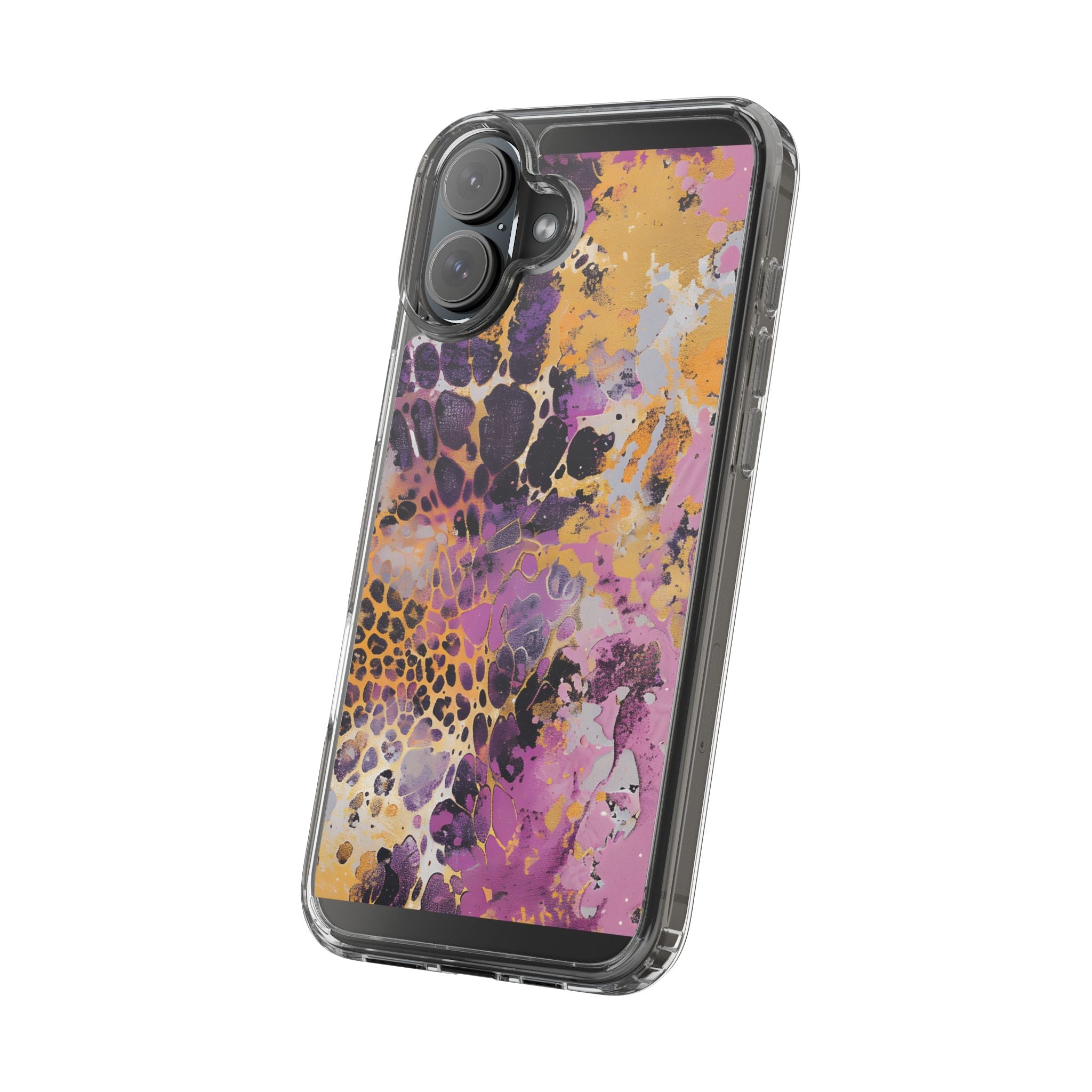 Abstract Purple Gold Fluid Art Clear Case, Artsulli - Art is Long, Life is Short, Phone Case, , , , , , ,