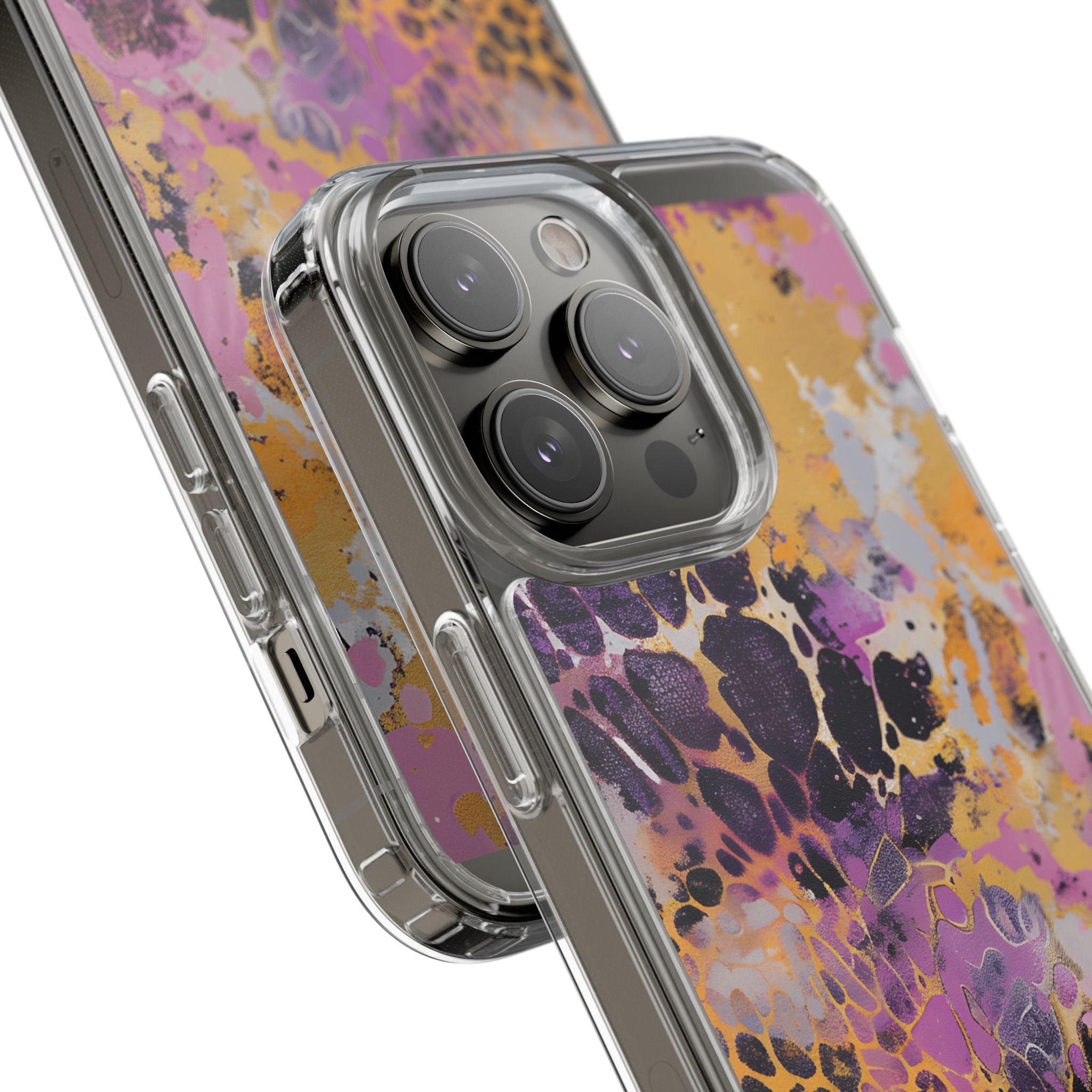 Abstract Purple Gold Fluid Art Clear Case, Artsulli - Art is Long, Life is Short, Phone Case, , , , , , ,