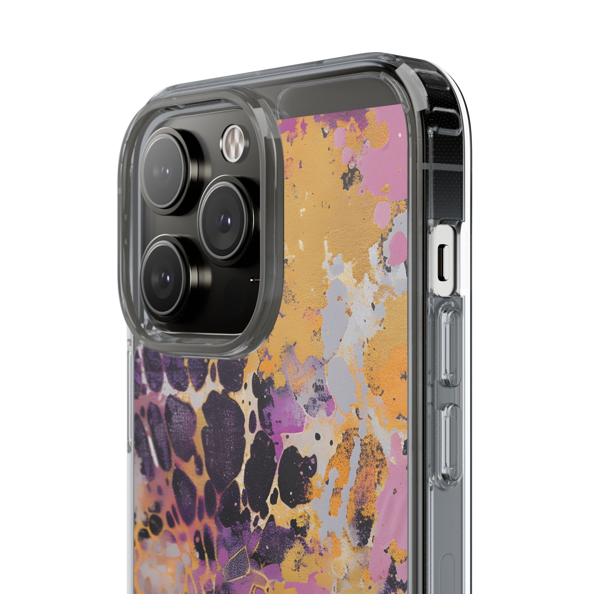 Abstract Purple Gold Fluid Art Clear Case, Artsulli - Art is Long, Life is Short, Phone Case, , , , , , ,
