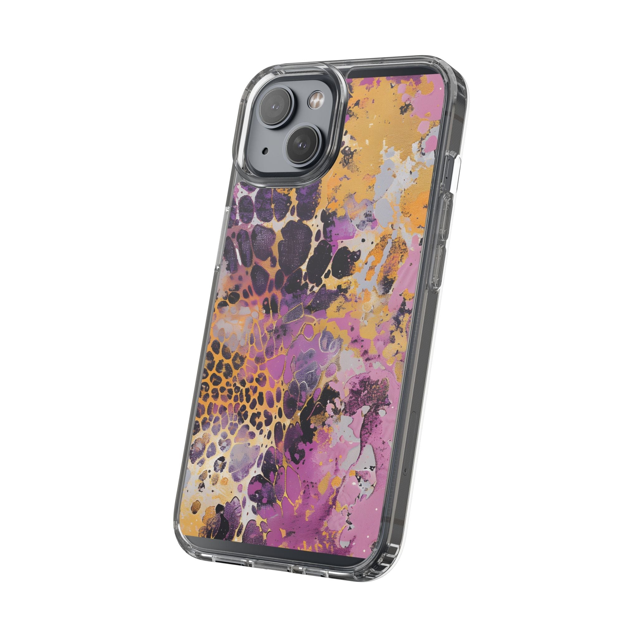 Abstract Purple Gold Fluid Art Clear Case, Artsulli - Art is Long, Life is Short, Phone Case, , , , , , ,