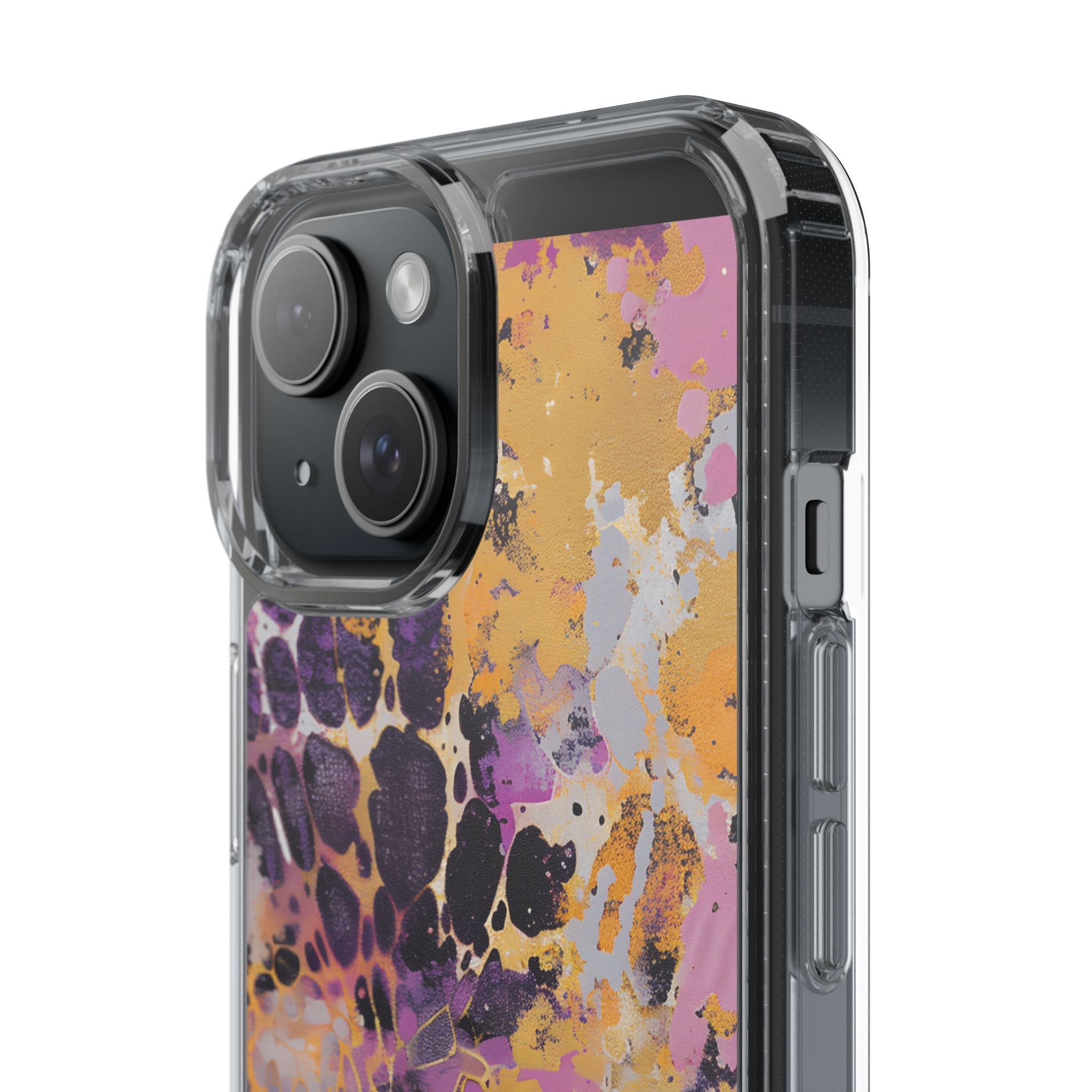 Abstract Purple Gold Fluid Art Clear Case, Artsulli - Art is Long, Life is Short, Phone Case, , , , , , ,