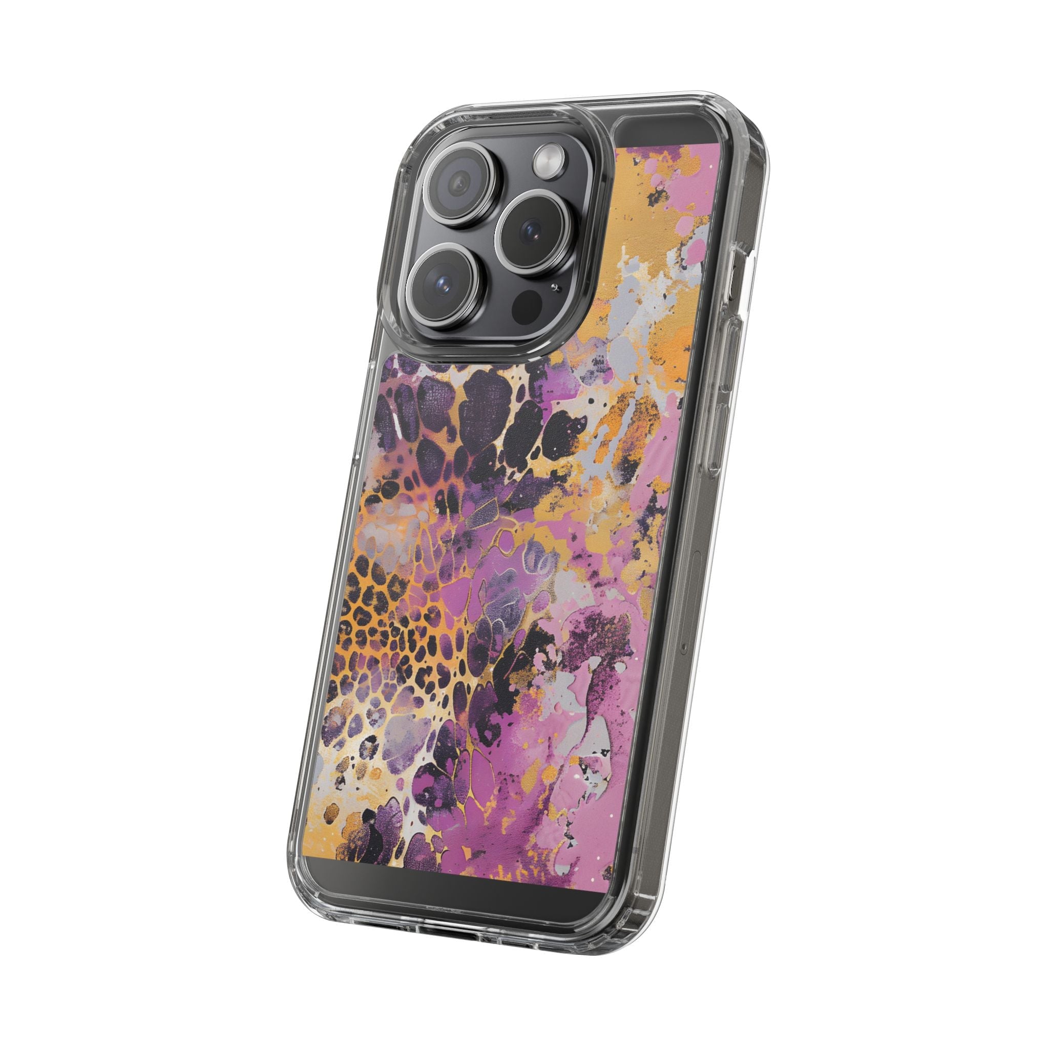 Abstract Purple Gold Fluid Art Clear Case, Artsulli - Art is Long, Life is Short, Phone Case, , , , , , ,