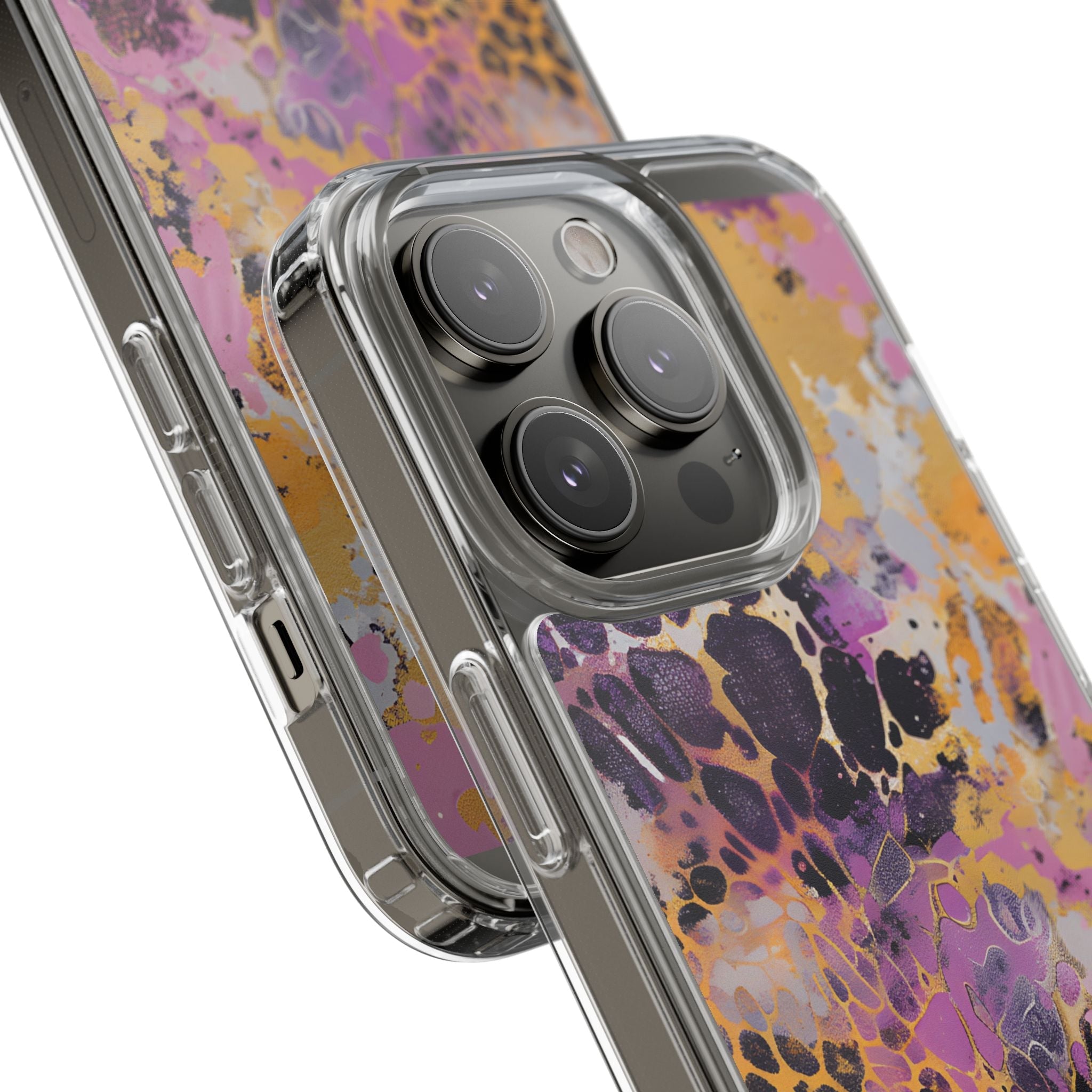 Abstract Purple Gold Fluid Art Clear Case, Artsulli - Art is Long, Life is Short, Phone Case, , , , , , ,