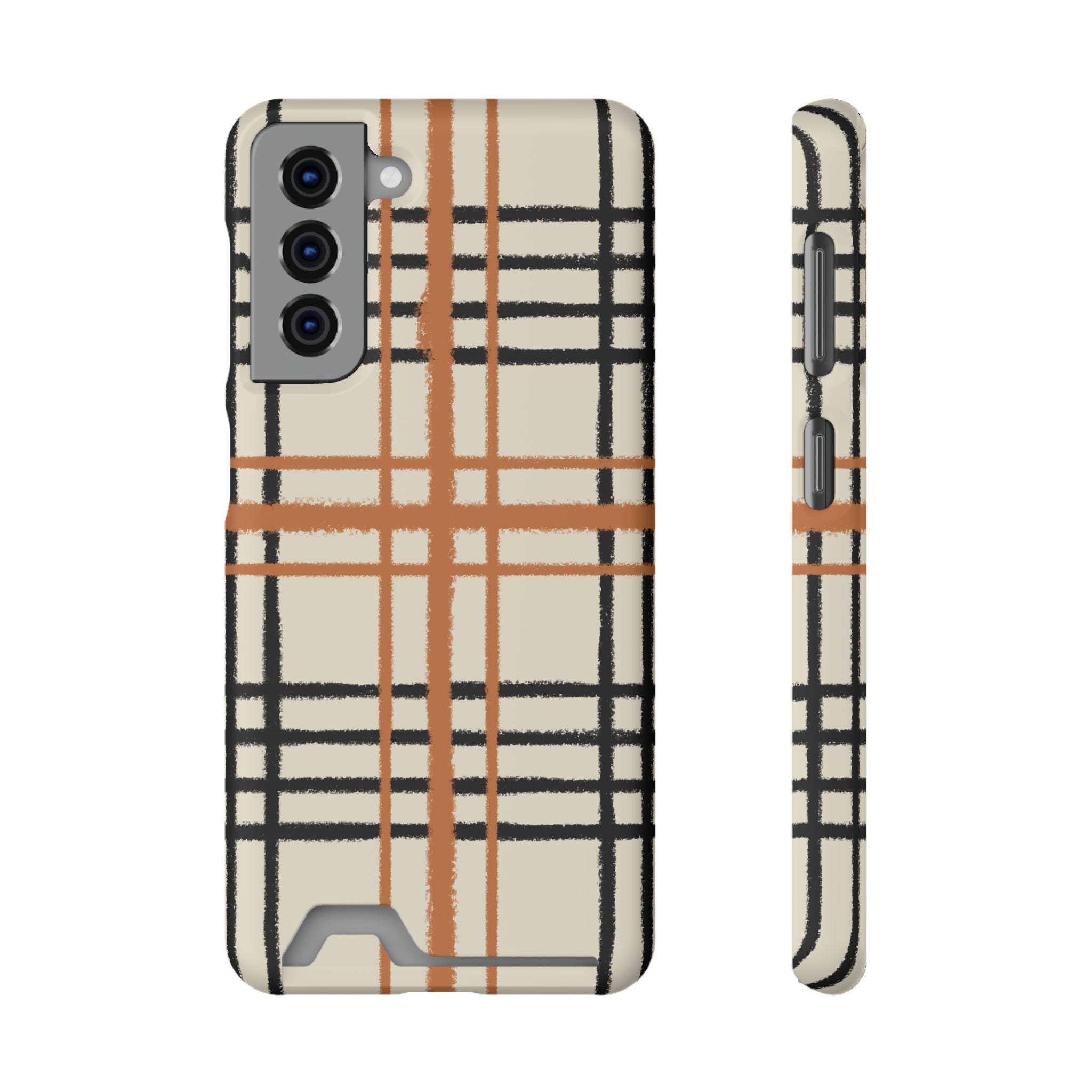 Black and Brown Plaid Phone Case, Artsulli - Art is Long, Life is Short, Phone Case, Size, Samsung Galaxy S21, Surface, Matte, Shape, Without gift packaging, 33630579521019029515