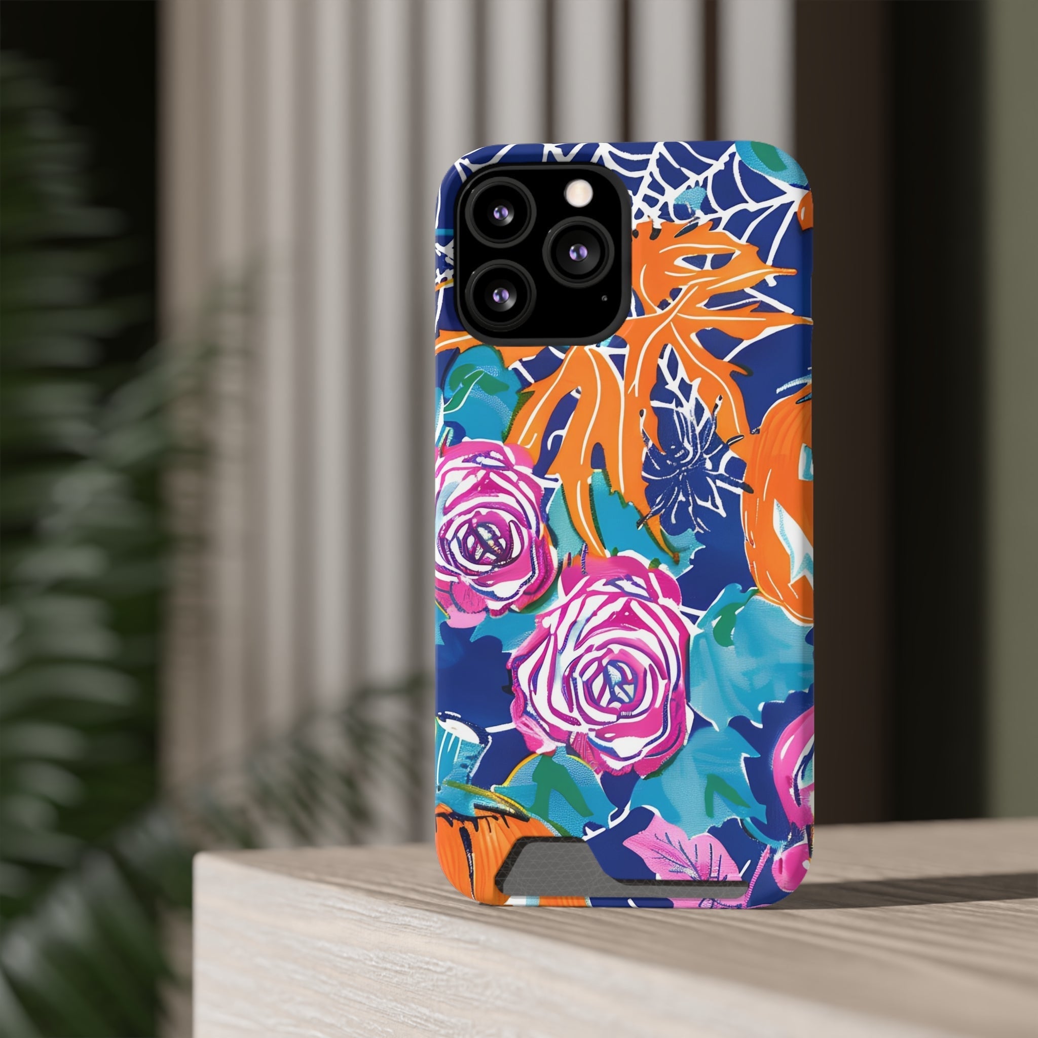 Blue Floral Spiderweb Phone Case, Artsulli - Art is Long, Life is Short, Phone Case, , , , , , ,
