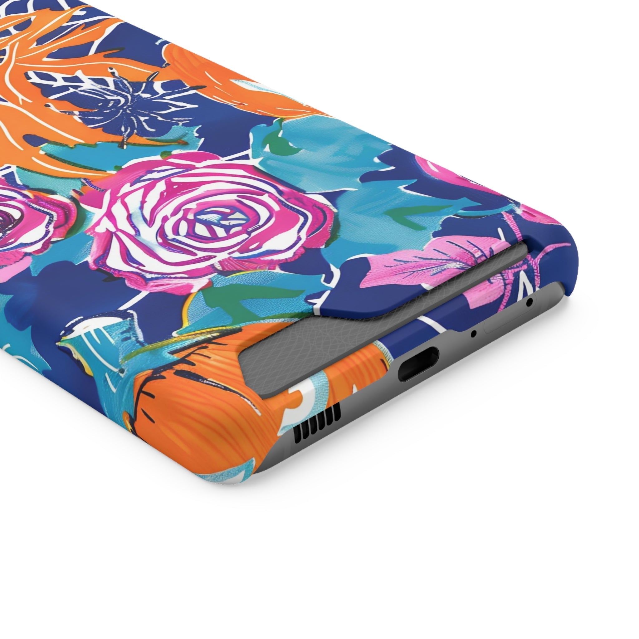 Blue Floral Spiderweb Phone Case, Artsulli - Art is Long, Life is Short, Phone Case, , , , , , ,