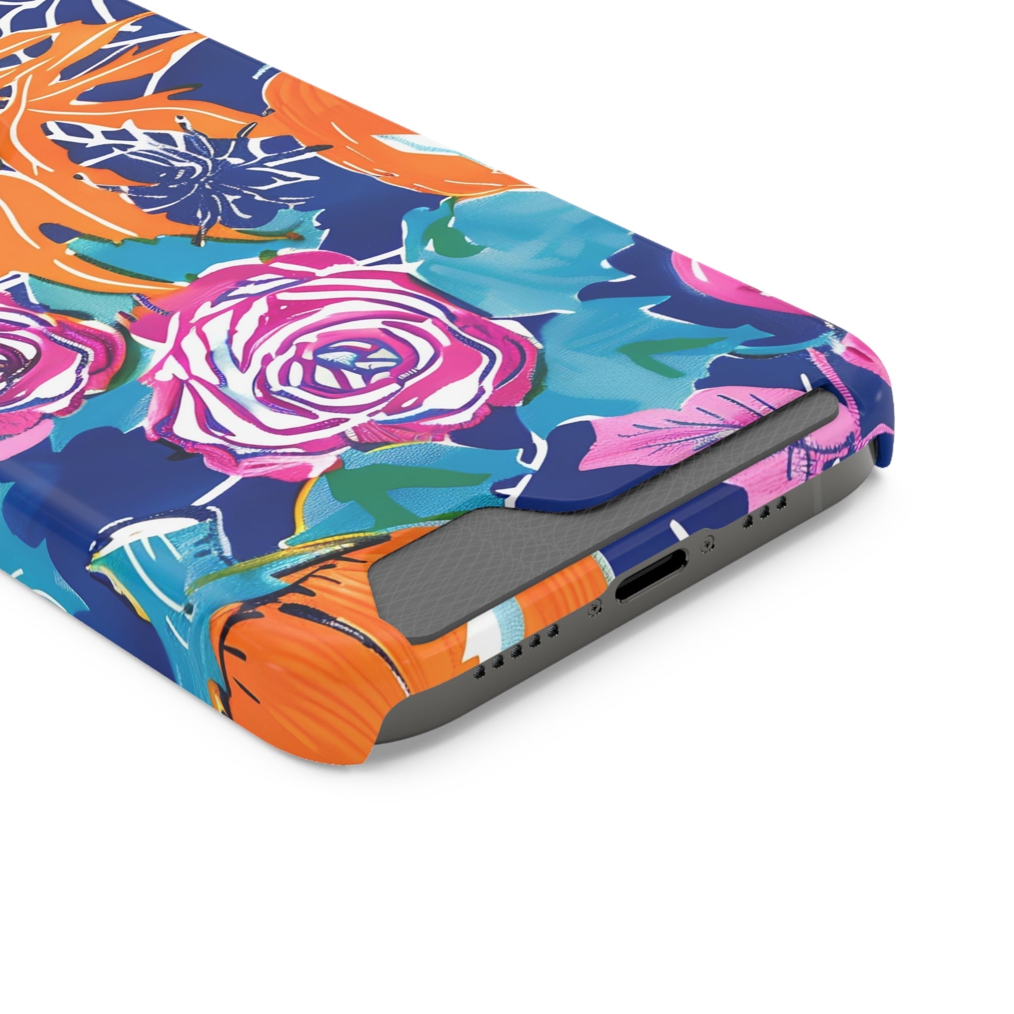 Blue Floral Spiderweb Phone Case, Artsulli - Art is Long, Life is Short, Phone Case, , , , , , ,