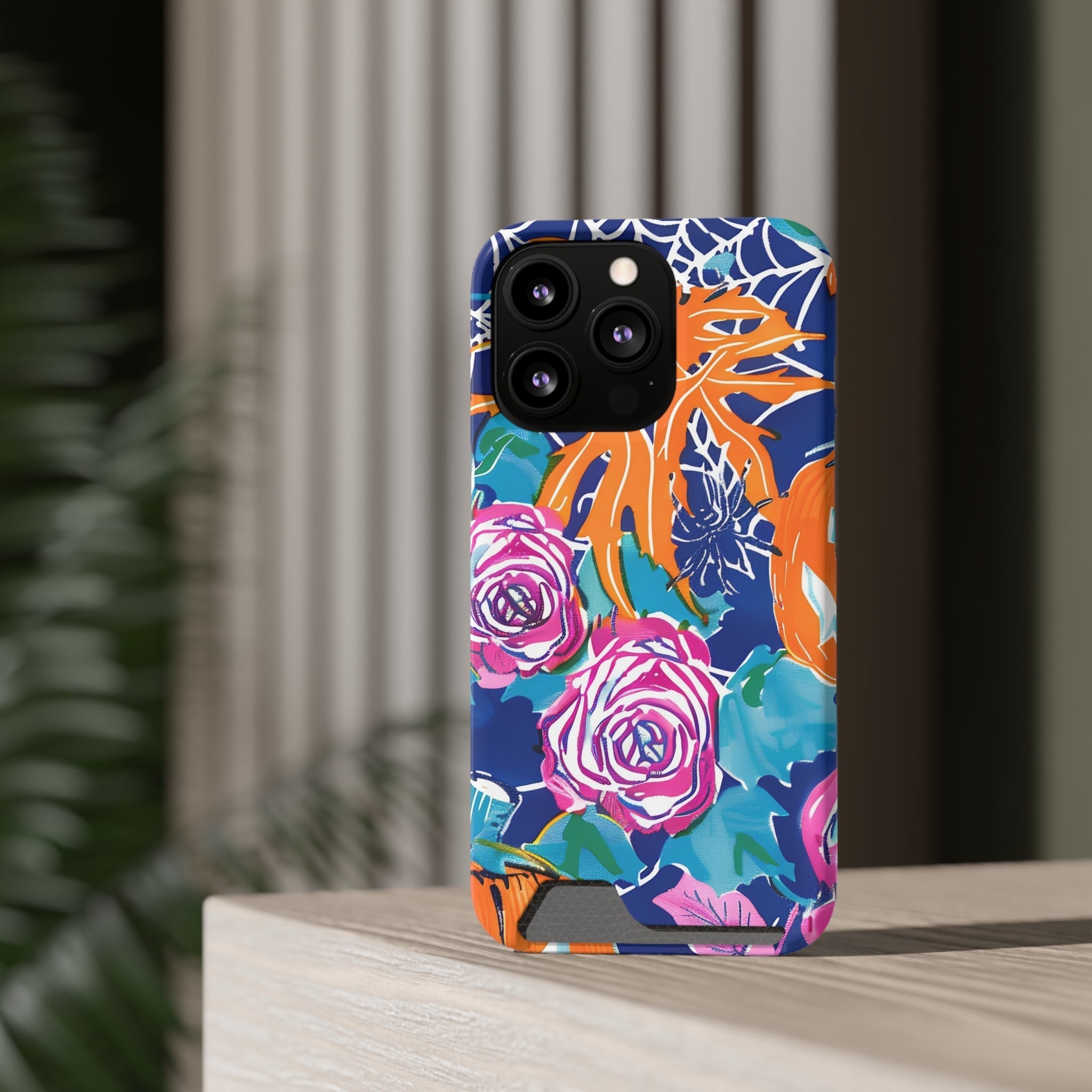 Blue Floral Spiderweb Phone Case, Artsulli - Art is Long, Life is Short, Phone Case, , , , , , ,