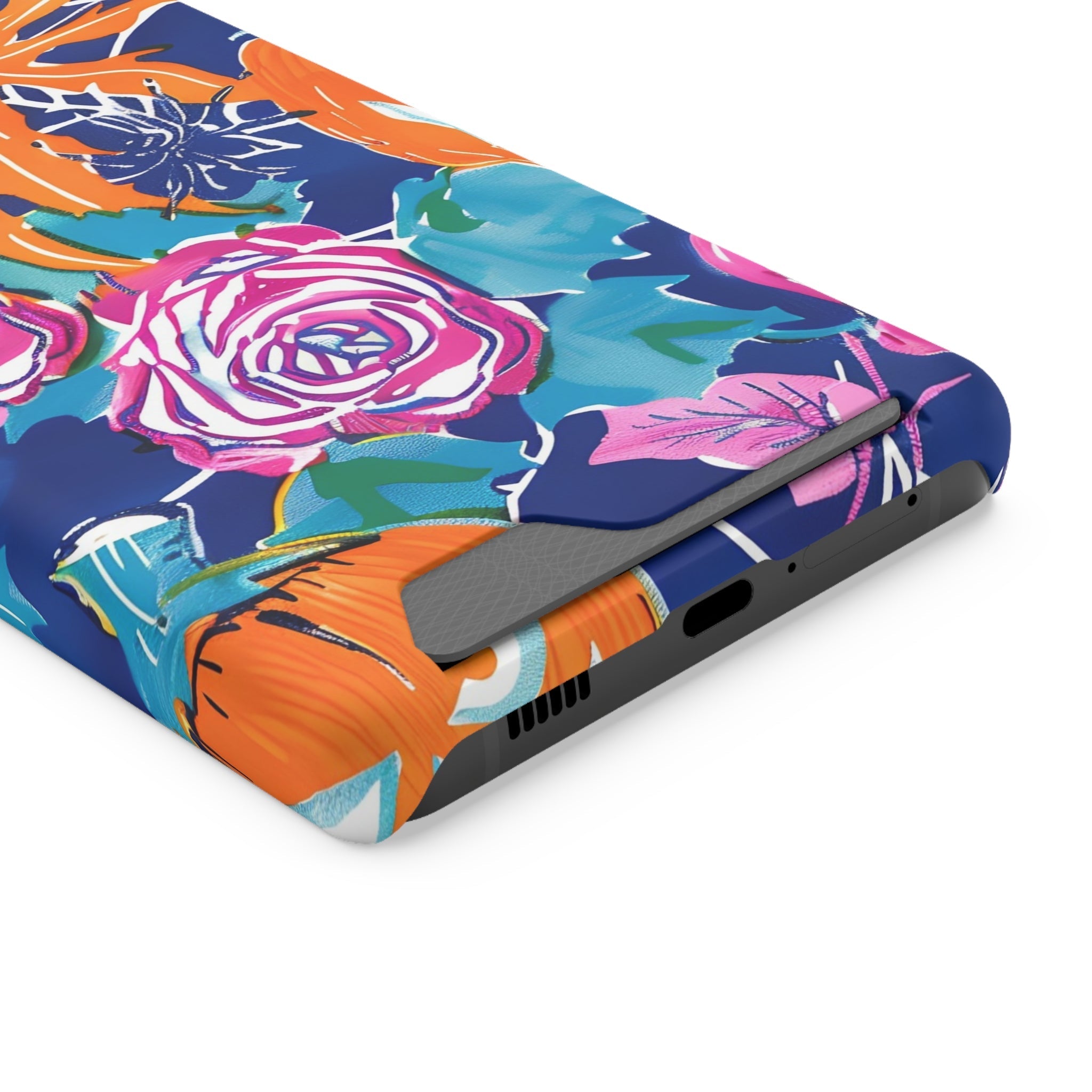 Blue Floral Spiderweb Phone Case, Artsulli - Art is Long, Life is Short, Phone Case, , , , , , ,