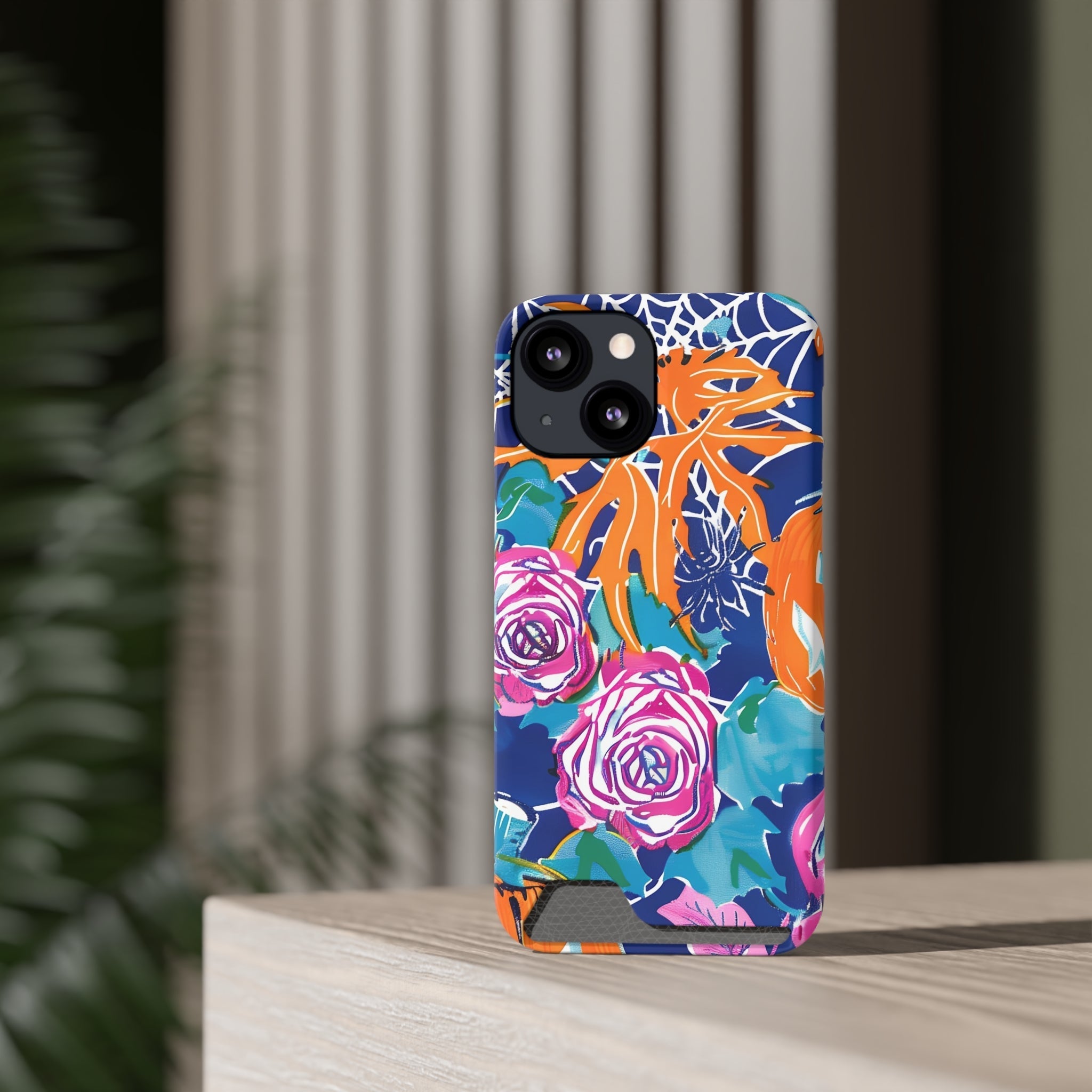 Blue Floral Spiderweb Phone Case, Artsulli - Art is Long, Life is Short, Phone Case, , , , , , ,
