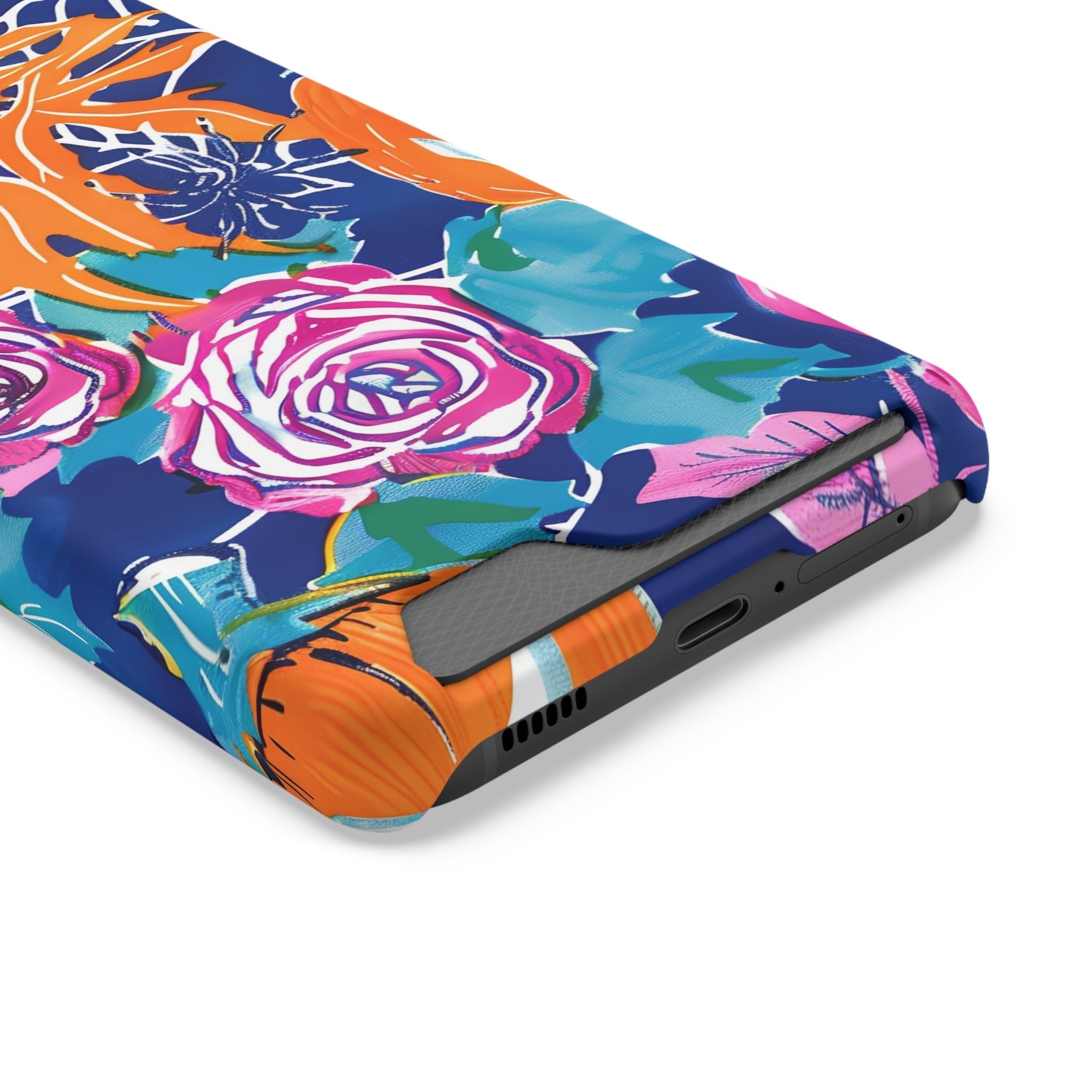 Blue Floral Spiderweb Phone Case, Artsulli - Art is Long, Life is Short, Phone Case, , , , , , ,