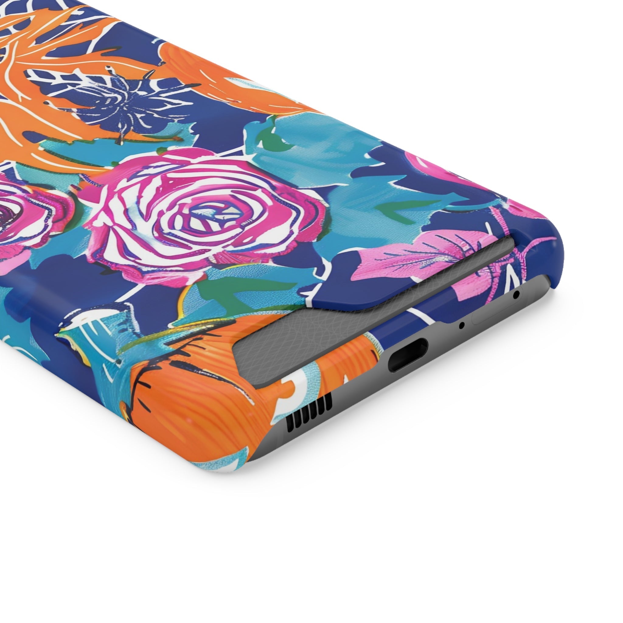 Blue Floral Spiderweb Phone Case, Artsulli - Art is Long, Life is Short, Phone Case, , , , , , ,