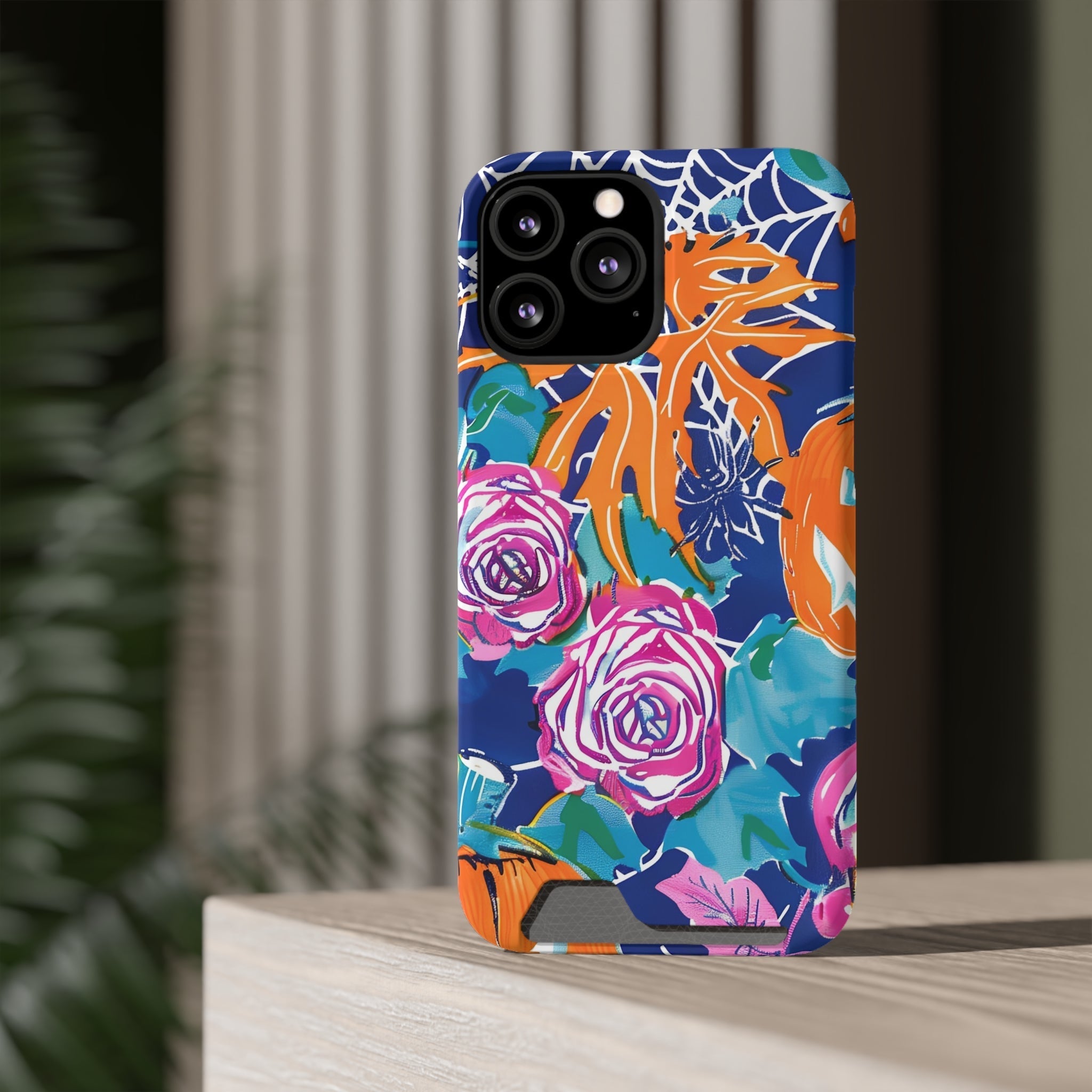 Blue Floral Spiderweb Phone Case, Artsulli - Art is Long, Life is Short, Phone Case, , , , , , ,