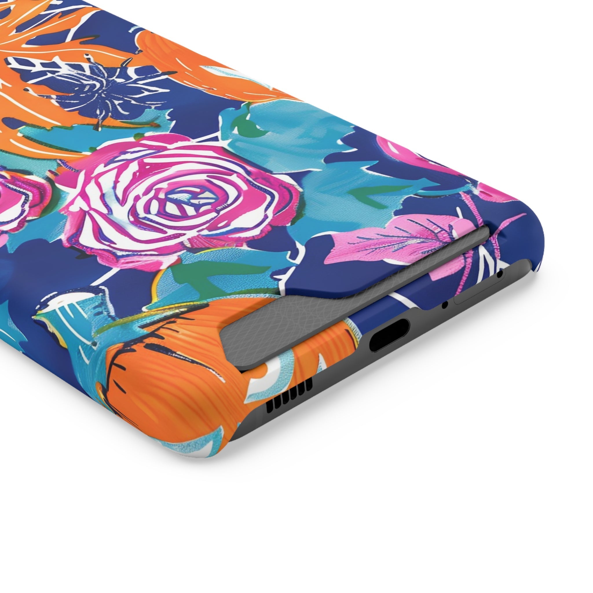 Blue Floral Spiderweb Phone Case, Artsulli - Art is Long, Life is Short, Phone Case, , , , , , ,