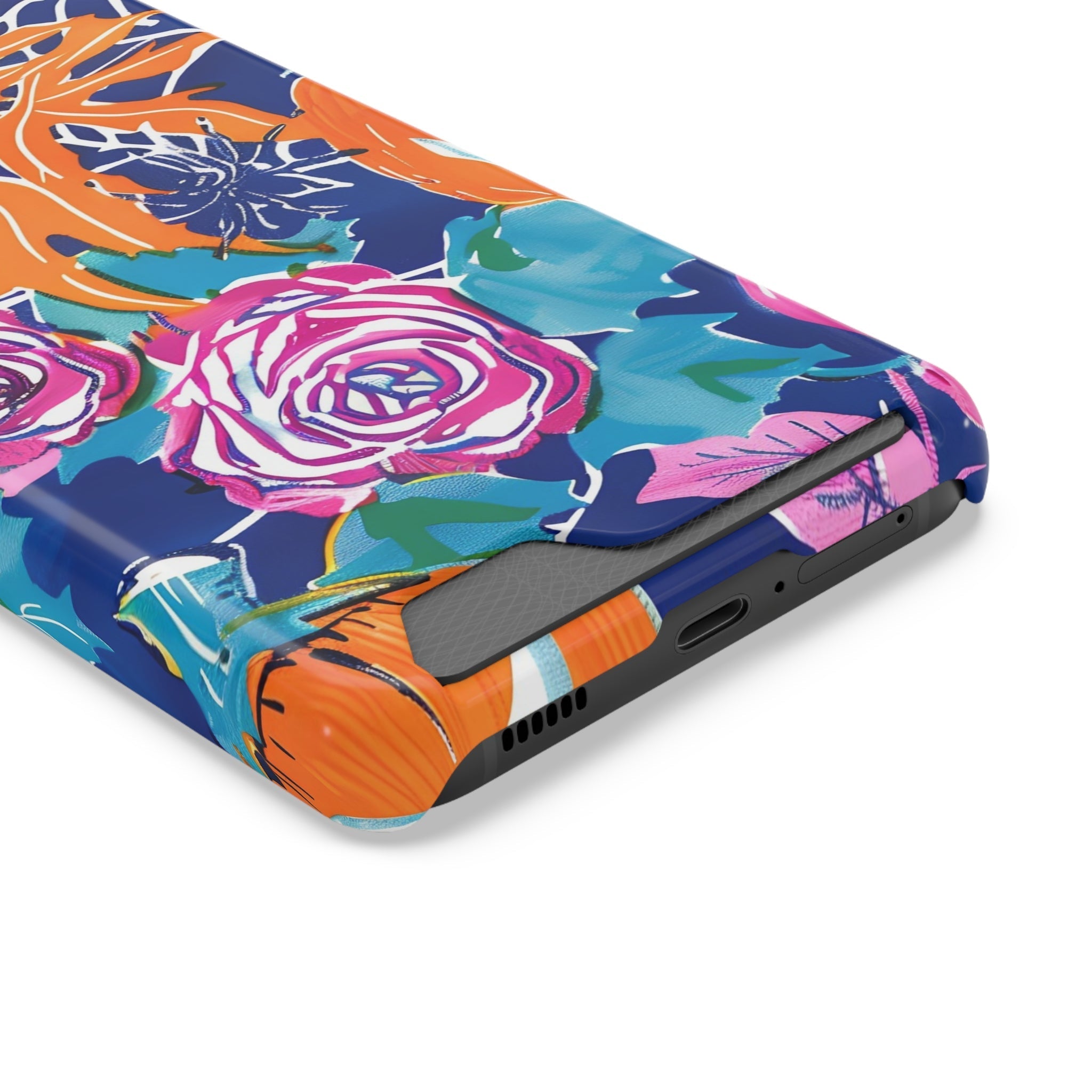 Blue Floral Spiderweb Phone Case, Artsulli - Art is Long, Life is Short, Phone Case, , , , , , ,