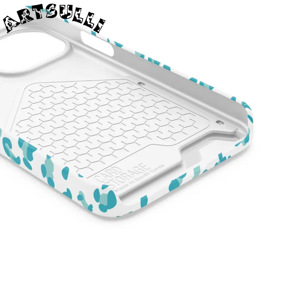 Blue Leopard Print Phone Case, Artsulli - Art is Long, Life is Short, Phone Case, , , , , , ,