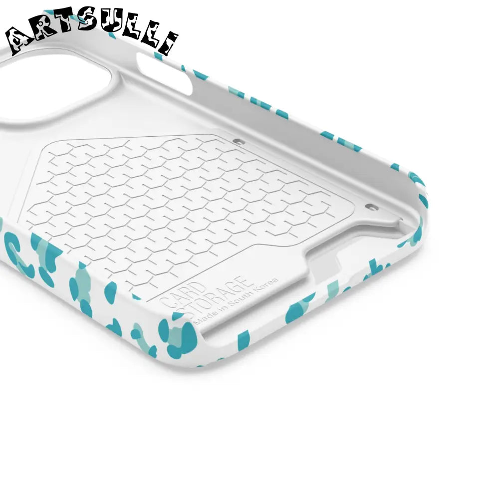 Blue Leopard Print Phone Case, Artsulli - Art is Long, Life is Short, Phone Case, , , , , , ,