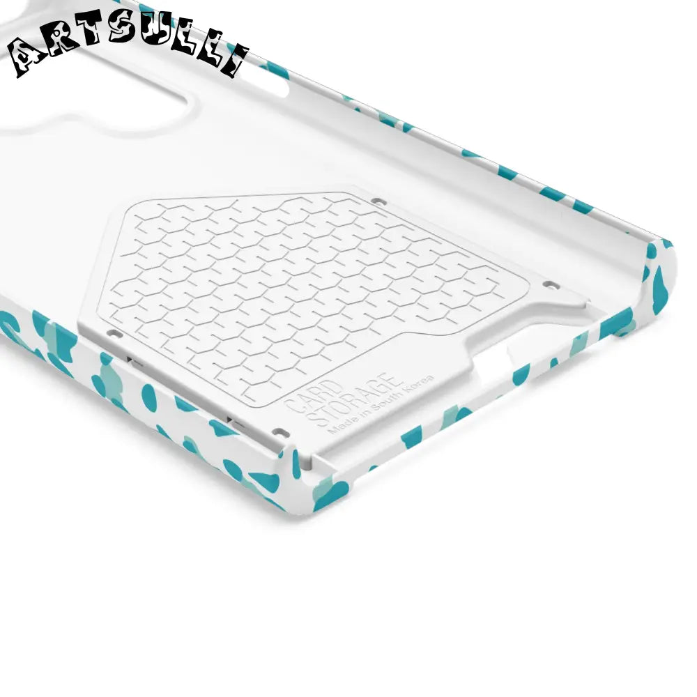 Blue Leopard Print Phone Case, Artsulli - Art is Long, Life is Short, Phone Case, , , , , , ,