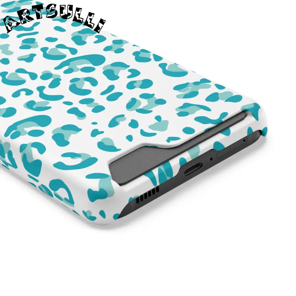Blue Leopard Print Phone Case, Artsulli - Art is Long, Life is Short, Phone Case, , , , , , ,