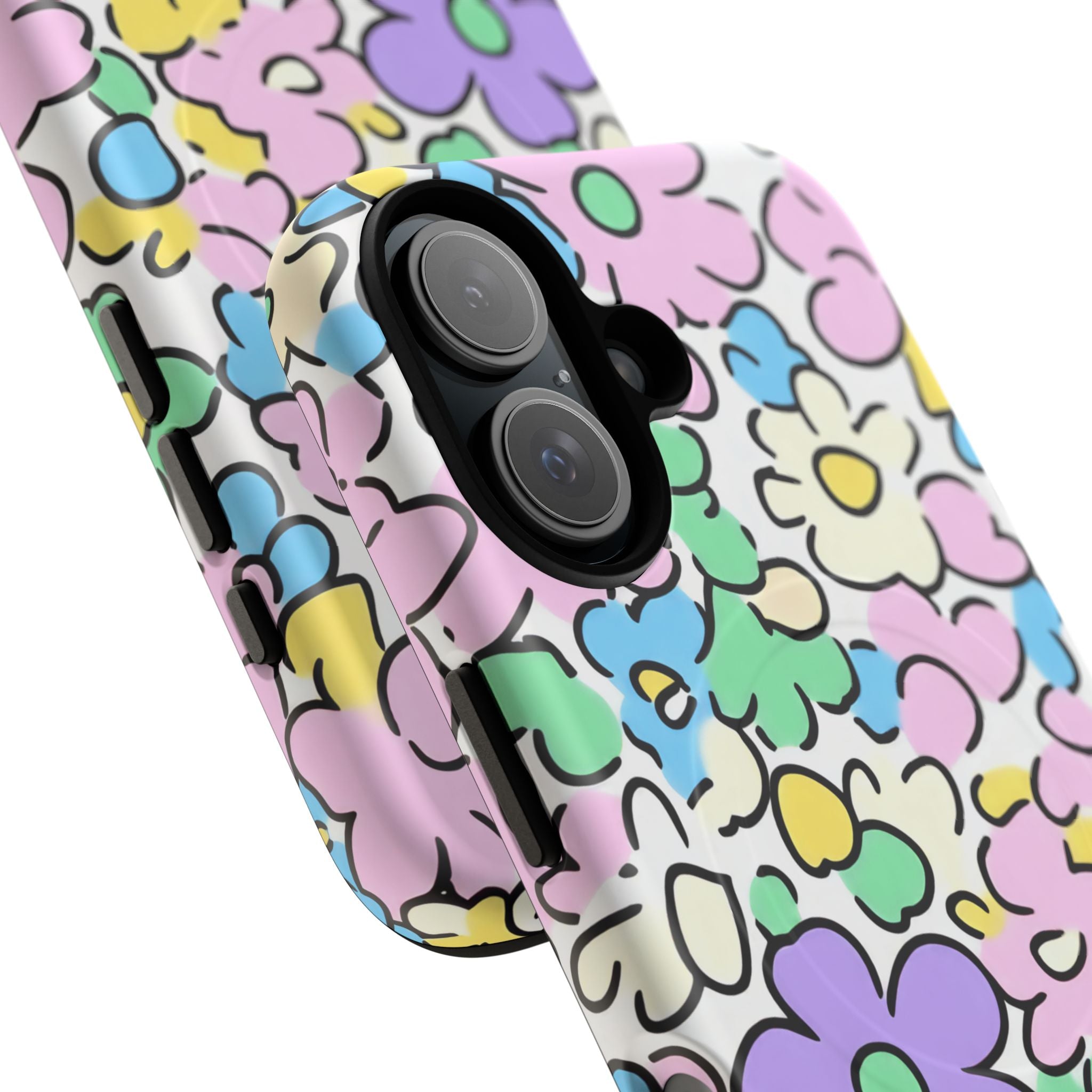 Colorful Floral MagSafe Phone Case, Artsulli - Art is Long, Life is Short, Phone Case, , , , , , ,