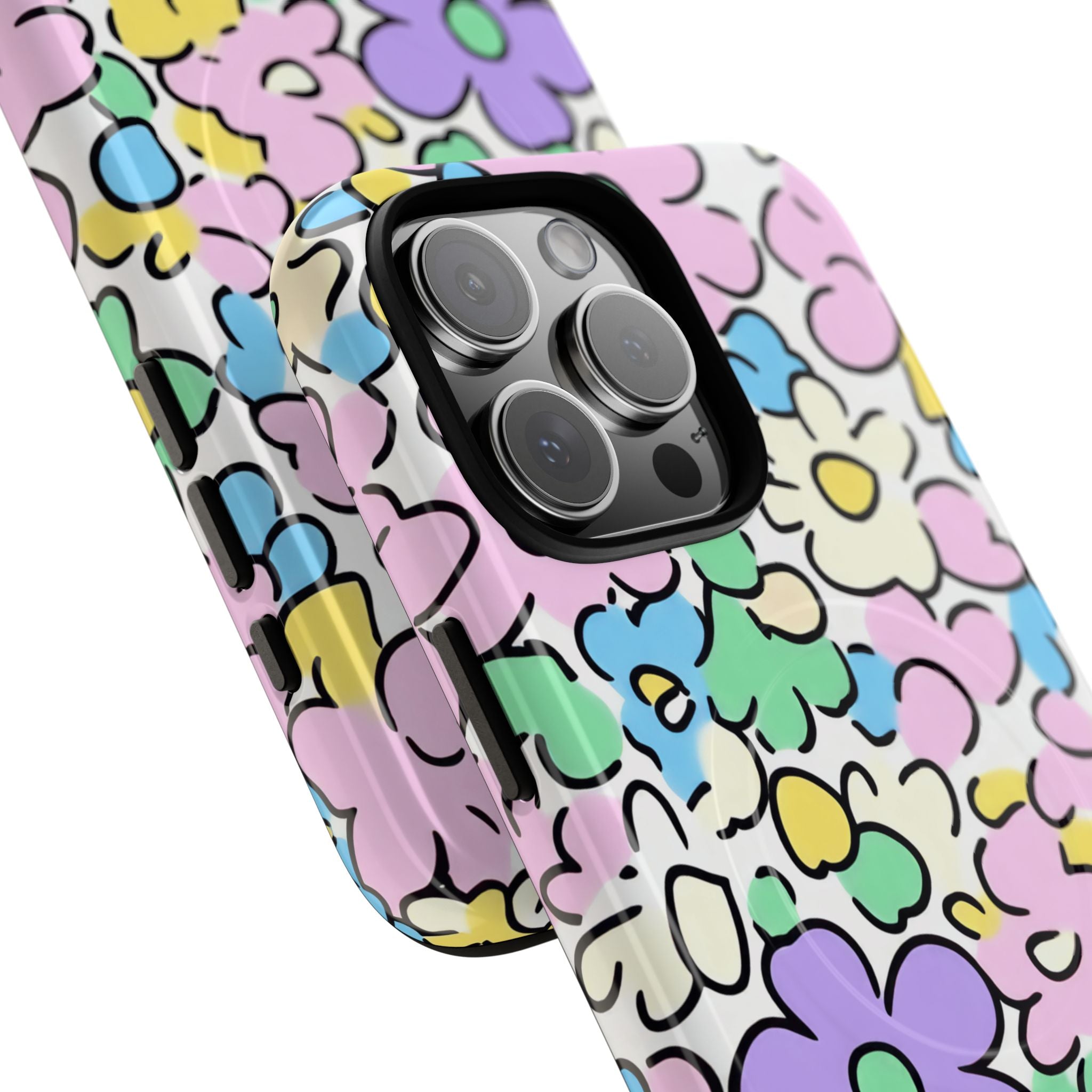 Colorful Floral MagSafe Phone Case, Artsulli - Art is Long, Life is Short, Phone Case, , , , , , ,