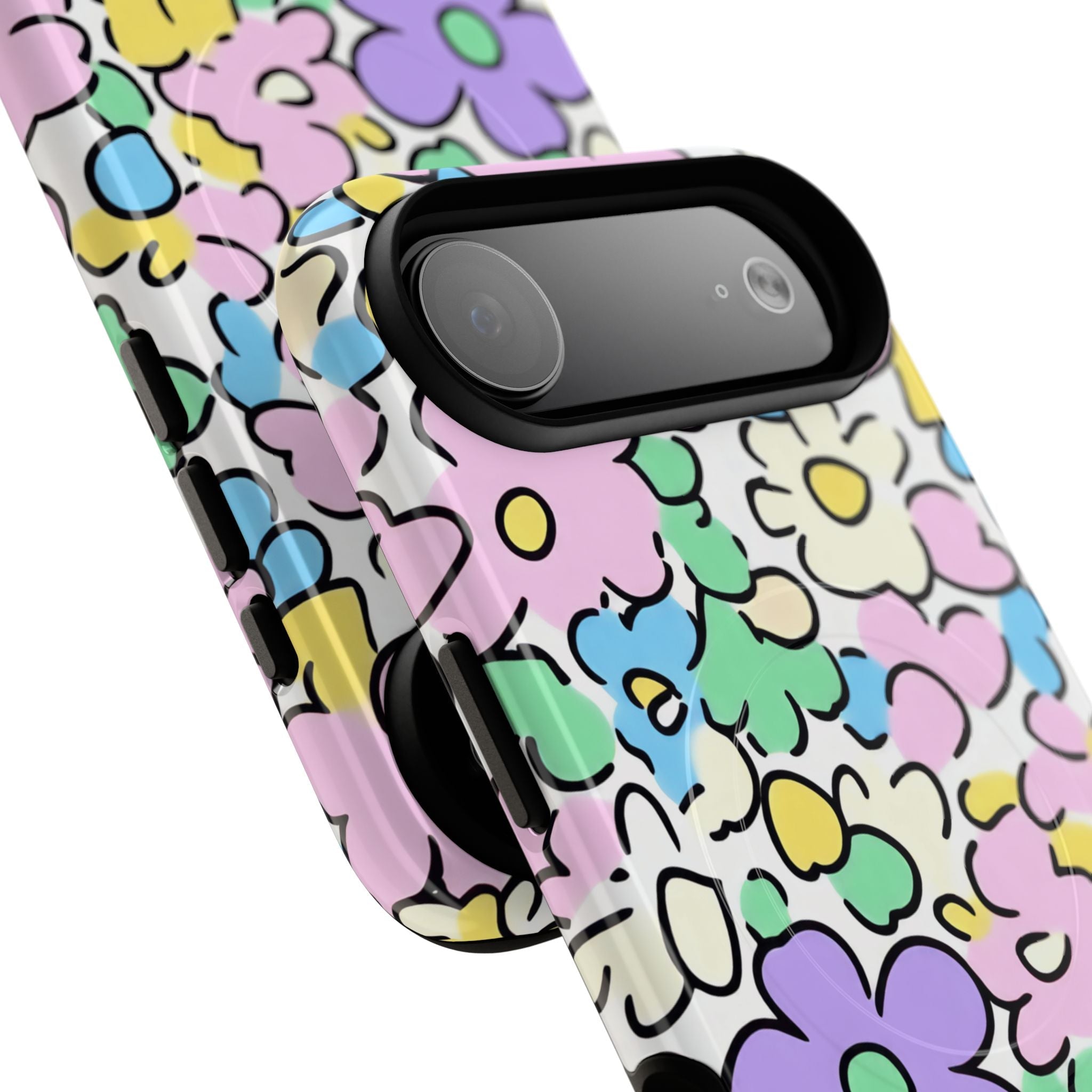 Colorful Floral MagSafe Phone Case, Artsulli - Art is Long, Life is Short, Phone Case, , , , , , ,