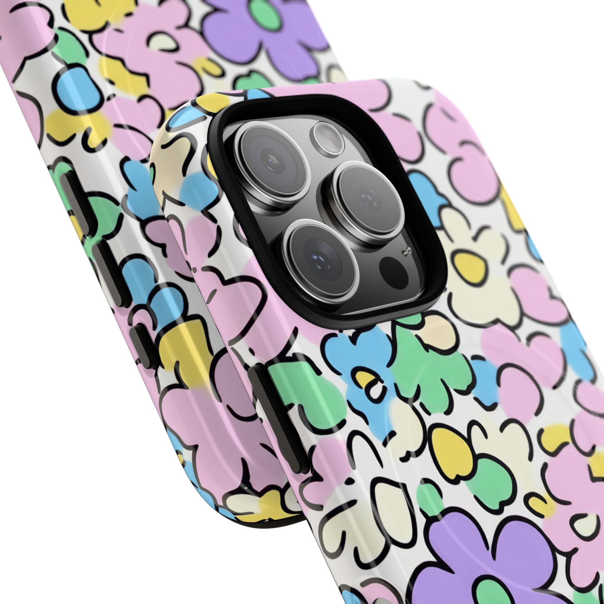 Colorful Floral MagSafe Phone Case, Artsulli - Art is Long, Life is Short, Phone Case, , , , , , ,
