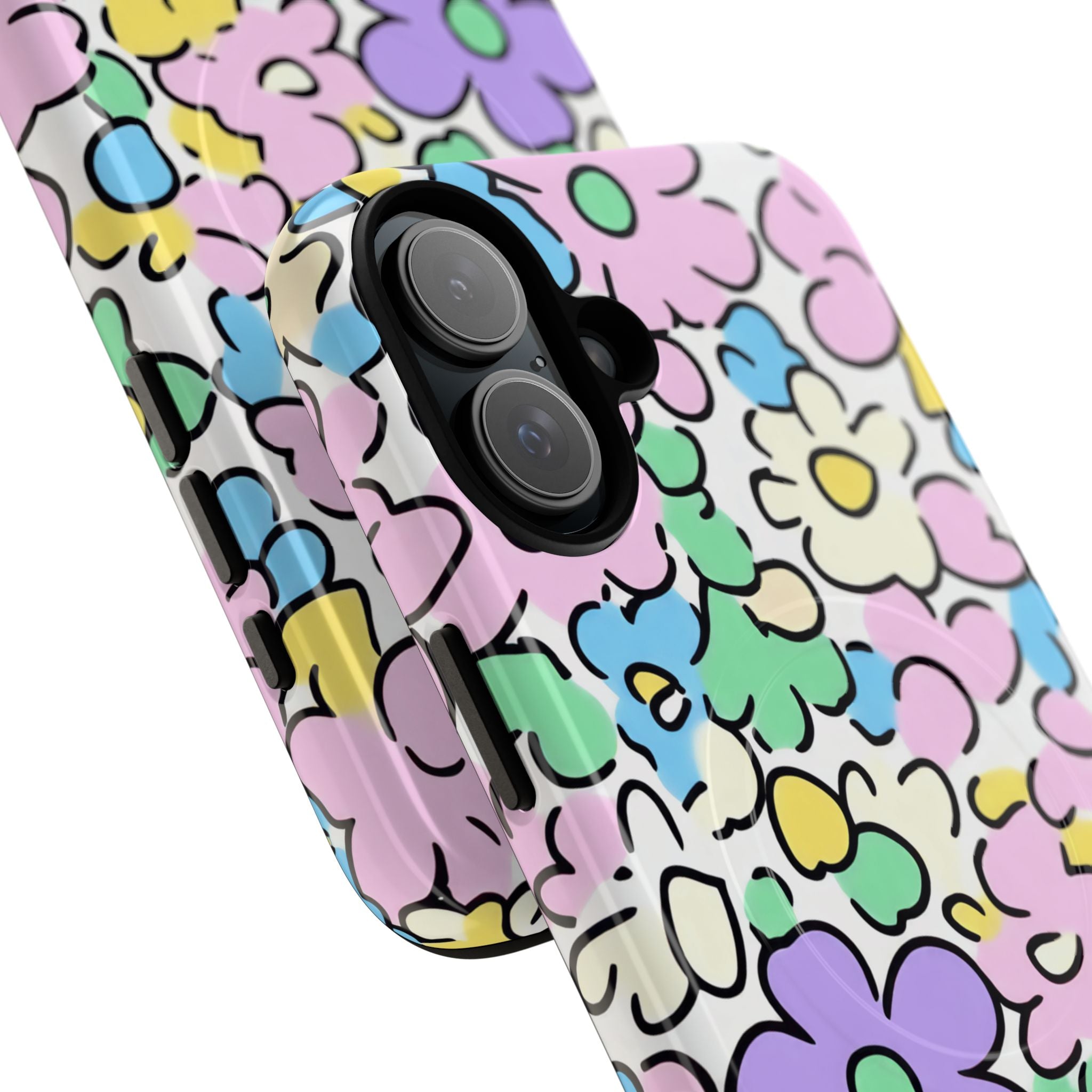 Colorful Floral MagSafe Phone Case, Artsulli - Art is Long, Life is Short, Phone Case, , , , , , ,
