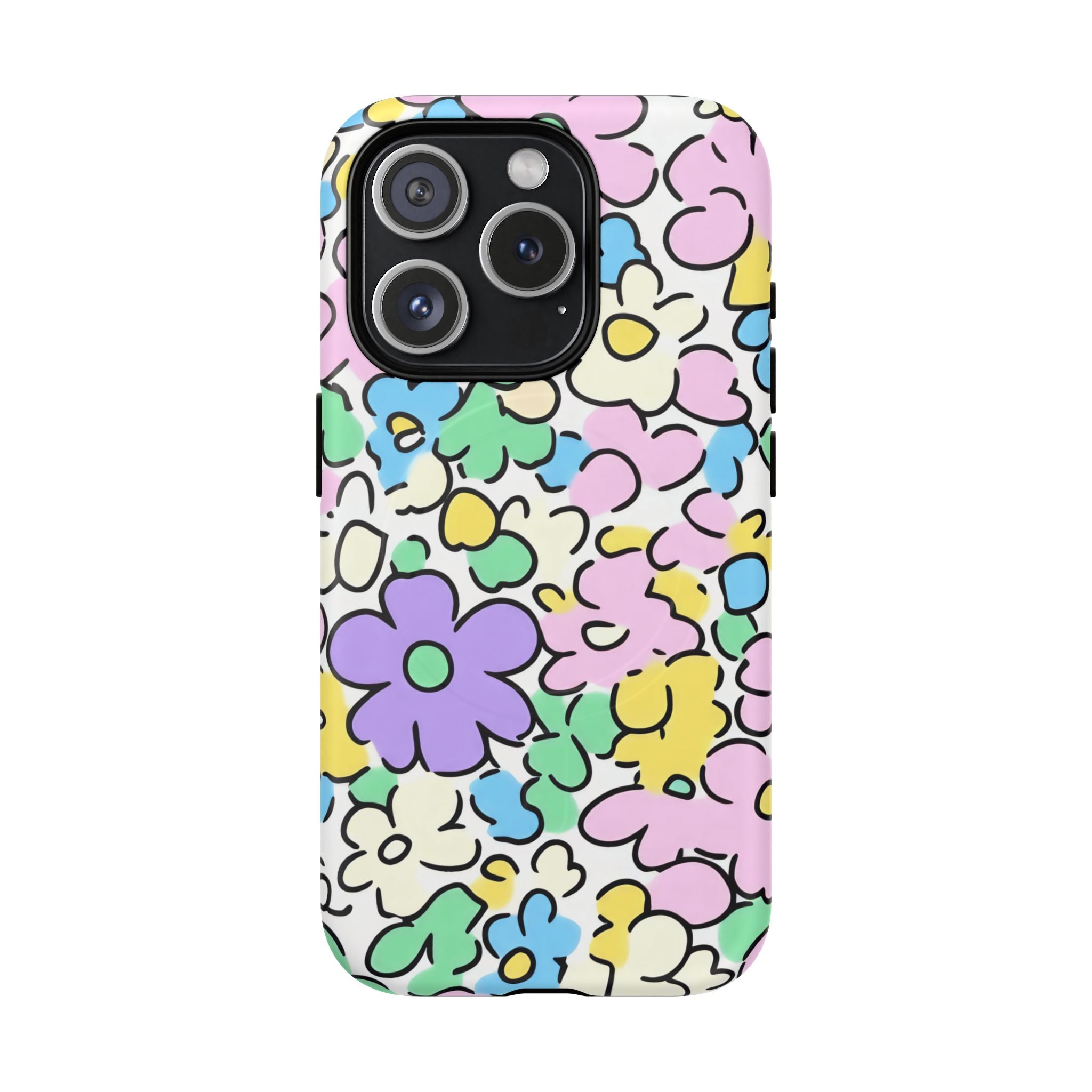 Colorful Floral MagSafe Phone Case, Artsulli - Art is Long, Life is Short, Phone Case, Size, iPhone 15 Pro, Surface, Matte, , , 71433701579948837824