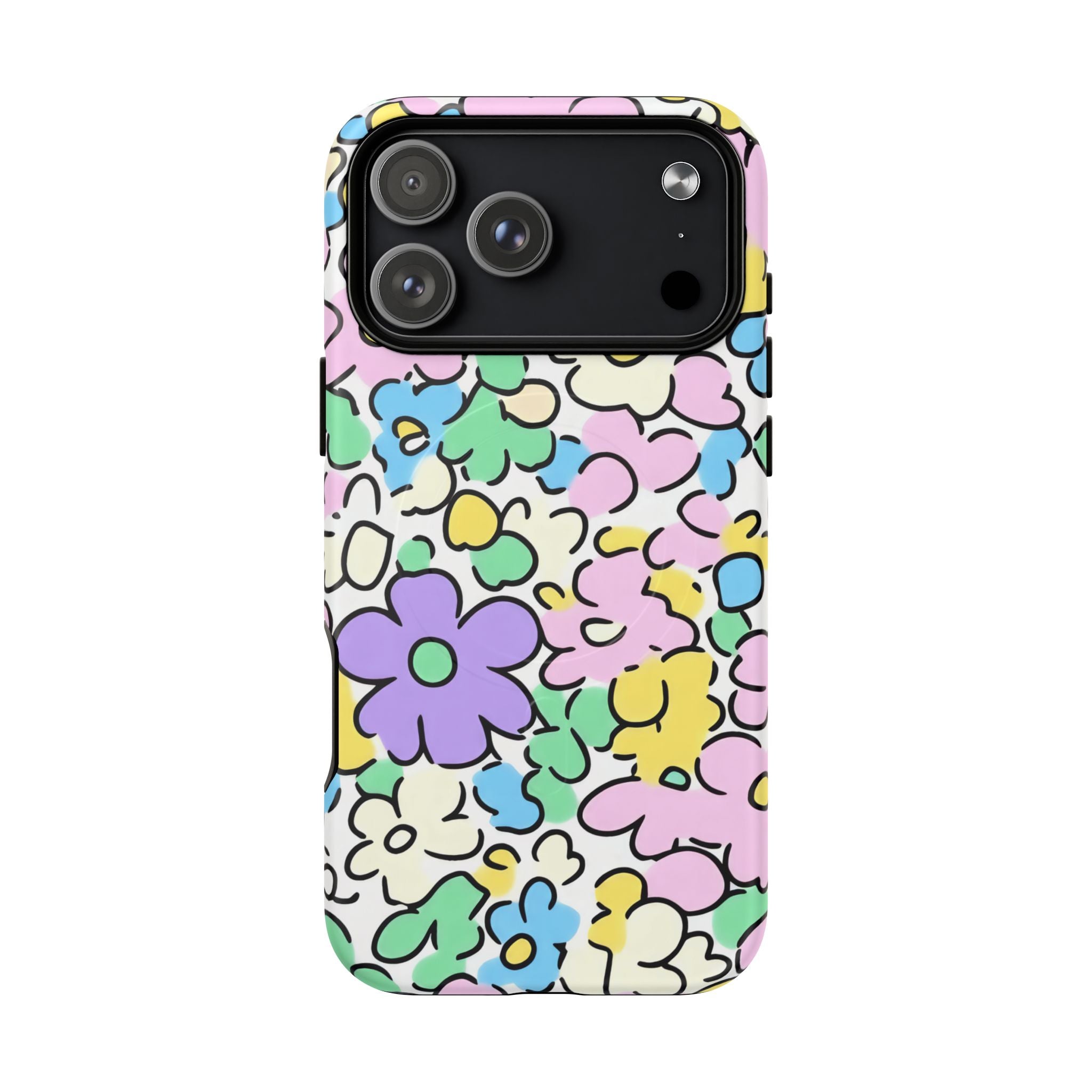 Colorful Floral MagSafe Phone Case, Artsulli - Art is Long, Life is Short, Phone Case, Size, iPhone 17 Pro Max, Surface, Matte, , , 17362573899291628073