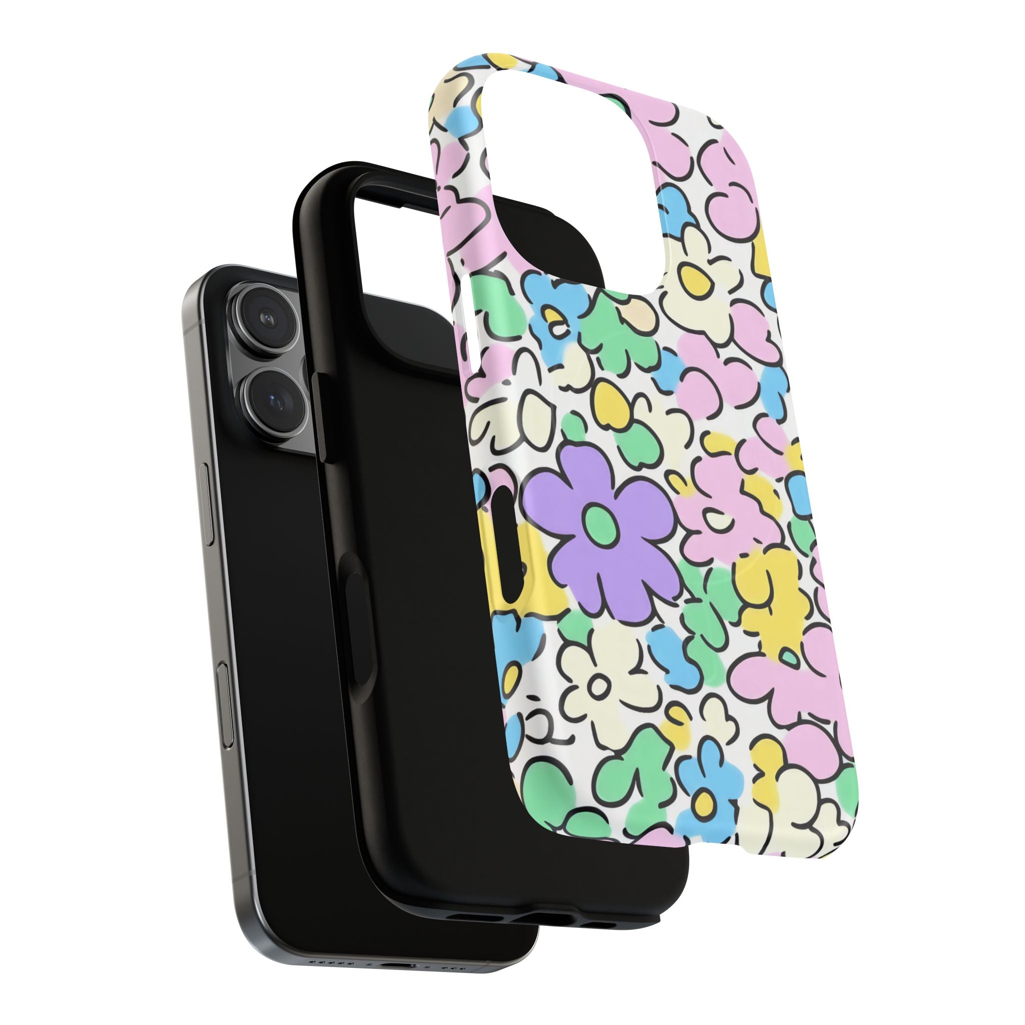 Colorful Floral MagSafe Phone Case, Artsulli - Art is Long, Life is Short, Phone Case, , , , , , ,