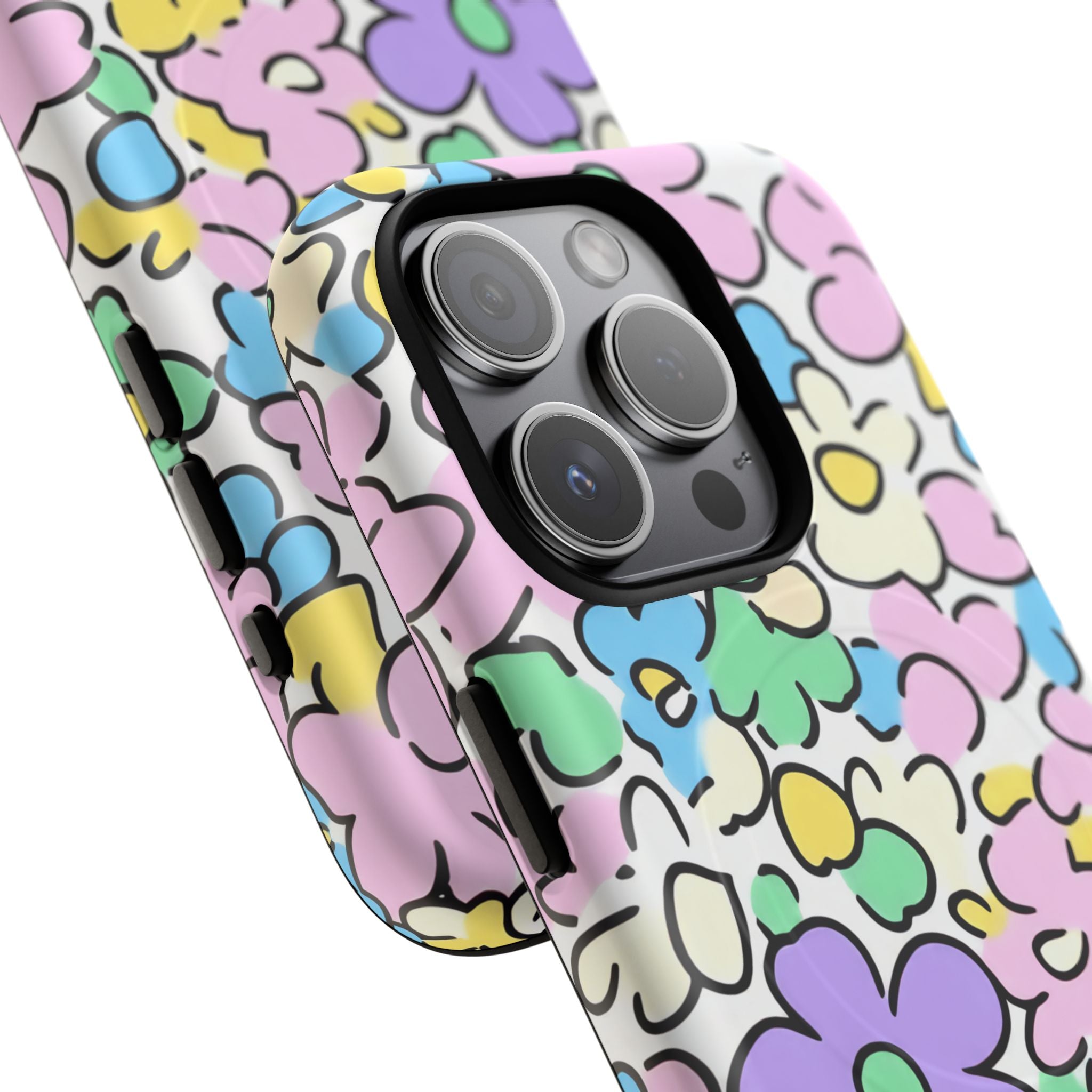 Colorful Floral MagSafe Phone Case, Artsulli - Art is Long, Life is Short, Phone Case, , , , , , ,