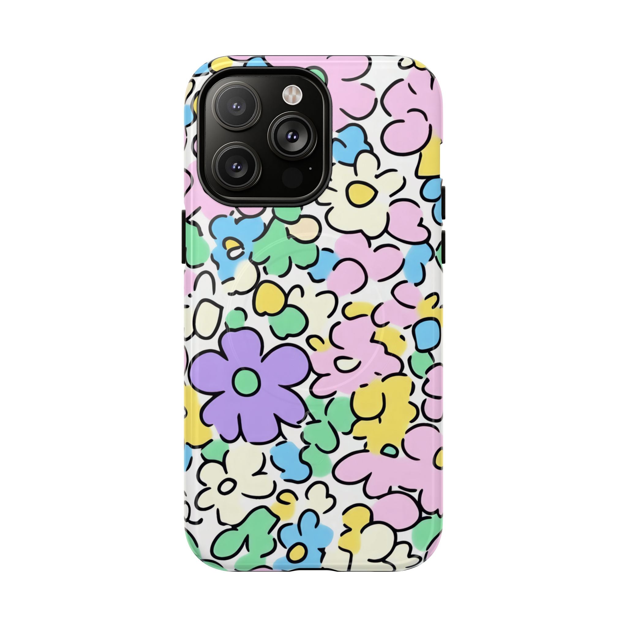 Colorful Floral MagSafe Phone Case, Artsulli - Art is Long, Life is Short, Phone Case, Size, iPhone 14 Pro Max, Surface, Glossy, , , 18484695814992316115