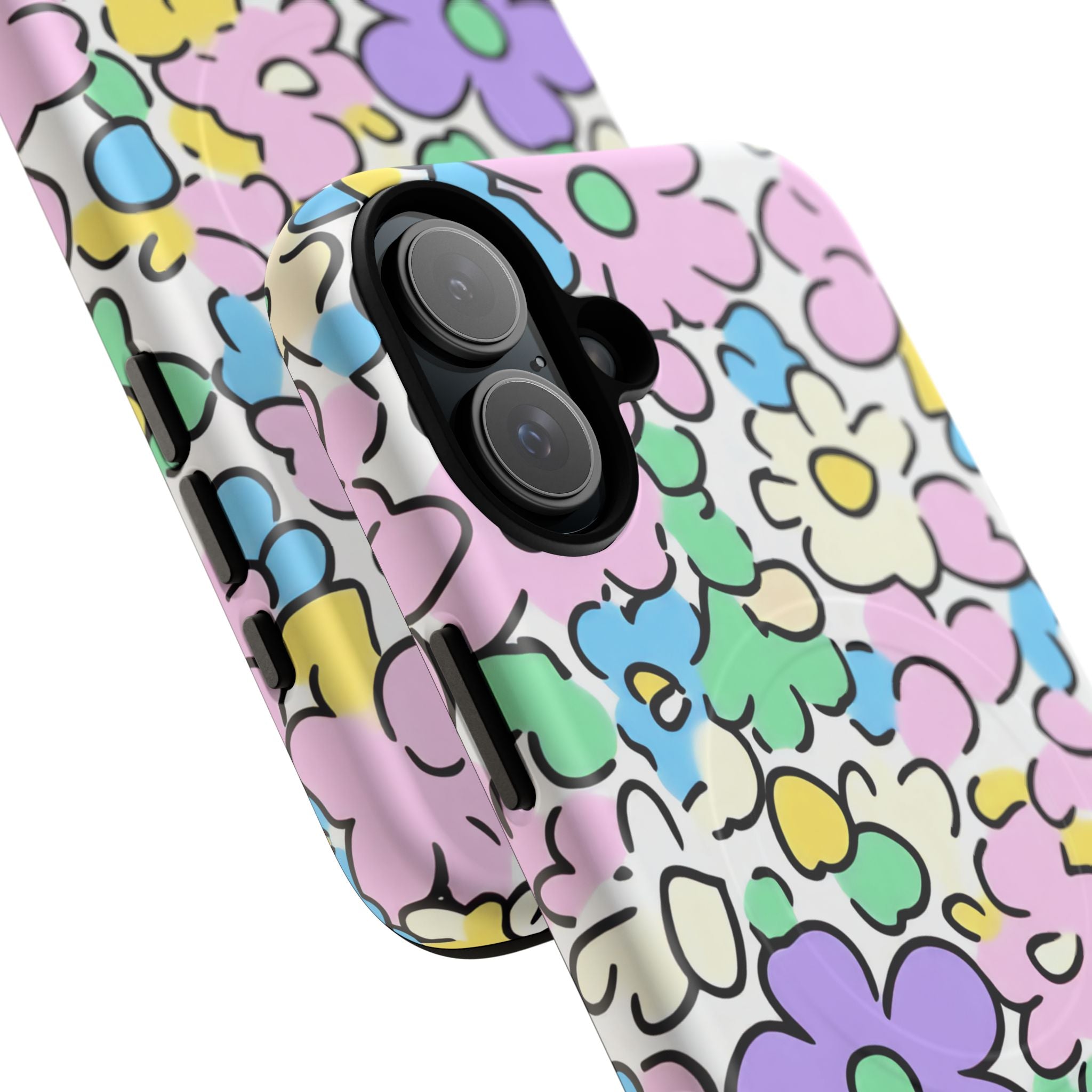 Colorful Floral MagSafe Phone Case, Artsulli - Art is Long, Life is Short, Phone Case, , , , , , ,