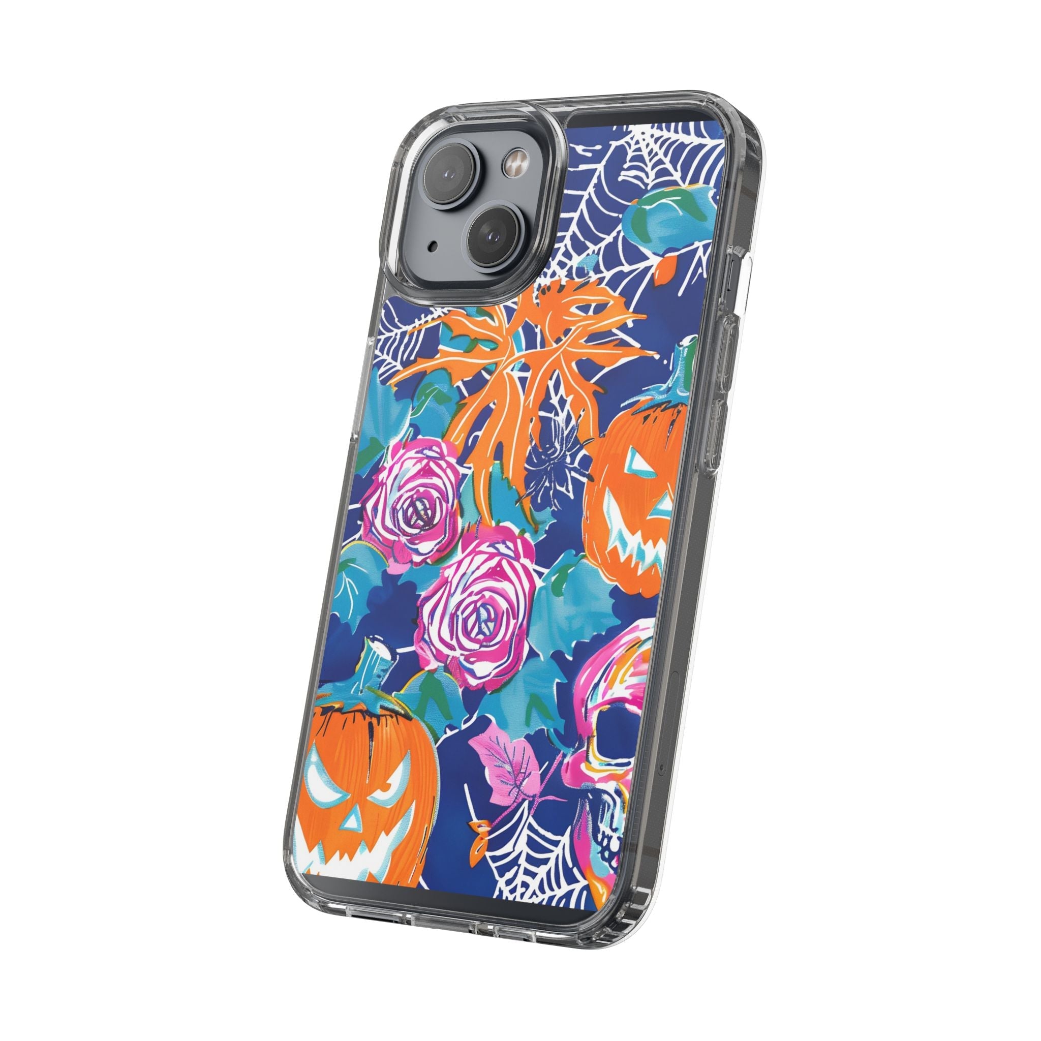 Colorful Halloween Clear Case, Artsulli - Art is Long, Life is Short, Phone Case, , , , , , ,