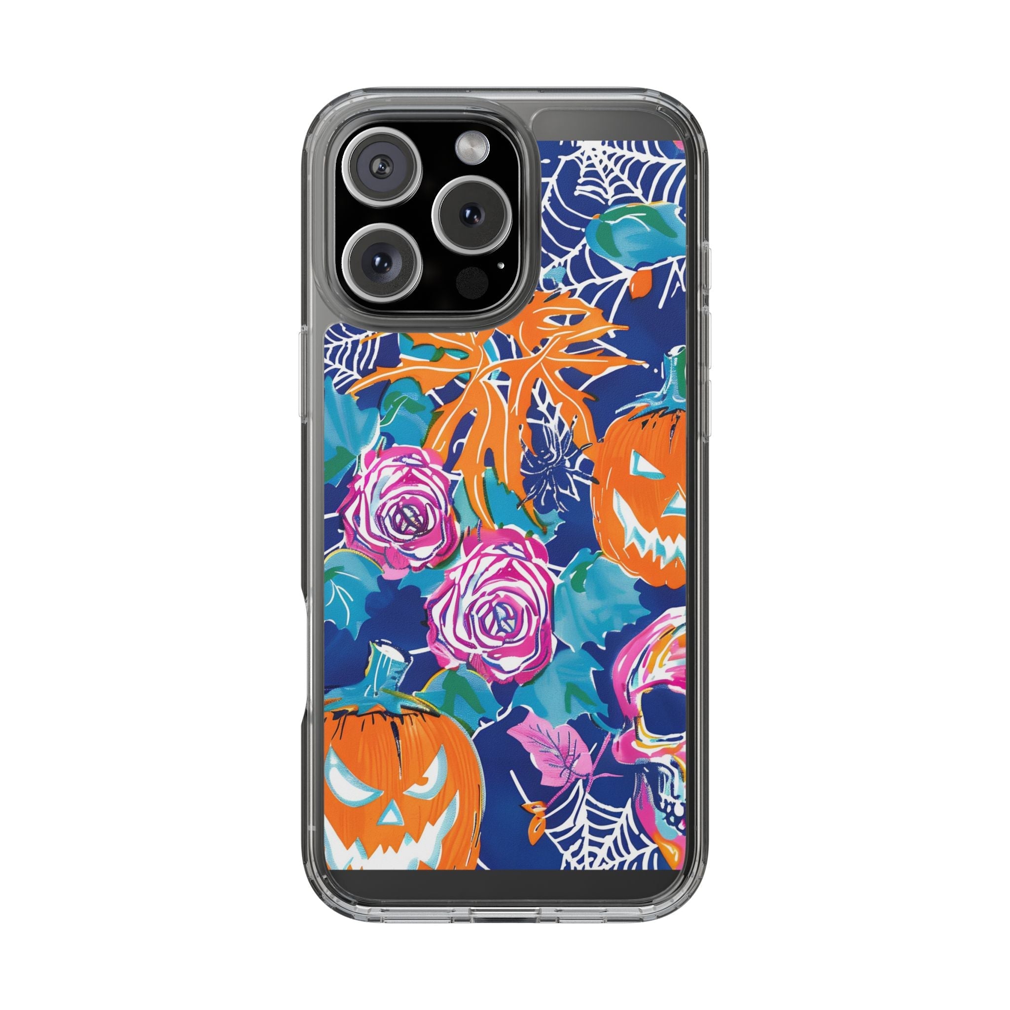 Colorful Halloween Clear Case, Artsulli - Art is Long, Life is Short, Phone Case, Size, iPhone 16 Pro Max, Surface, Without gift packaging, , , 25059885205612889176