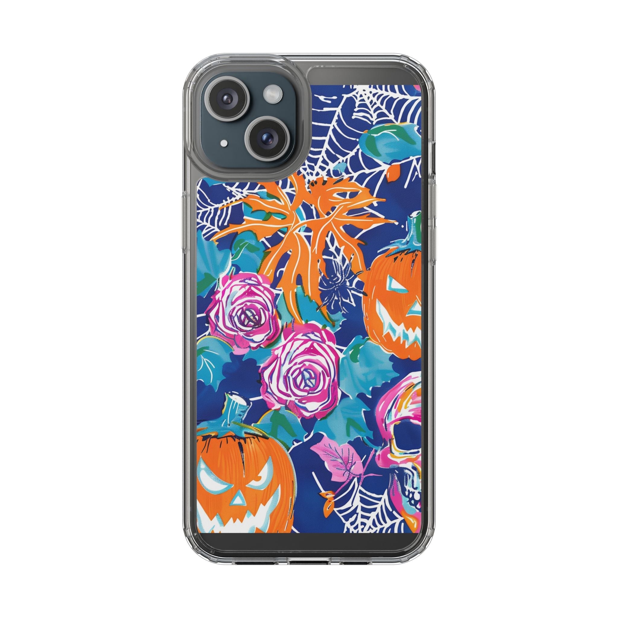 Colorful Halloween Clear Case, Artsulli - Art is Long, Life is Short, Phone Case, Size, iPhone 15 Plus, Surface, Without gift packaging, , , 53681671147724905797