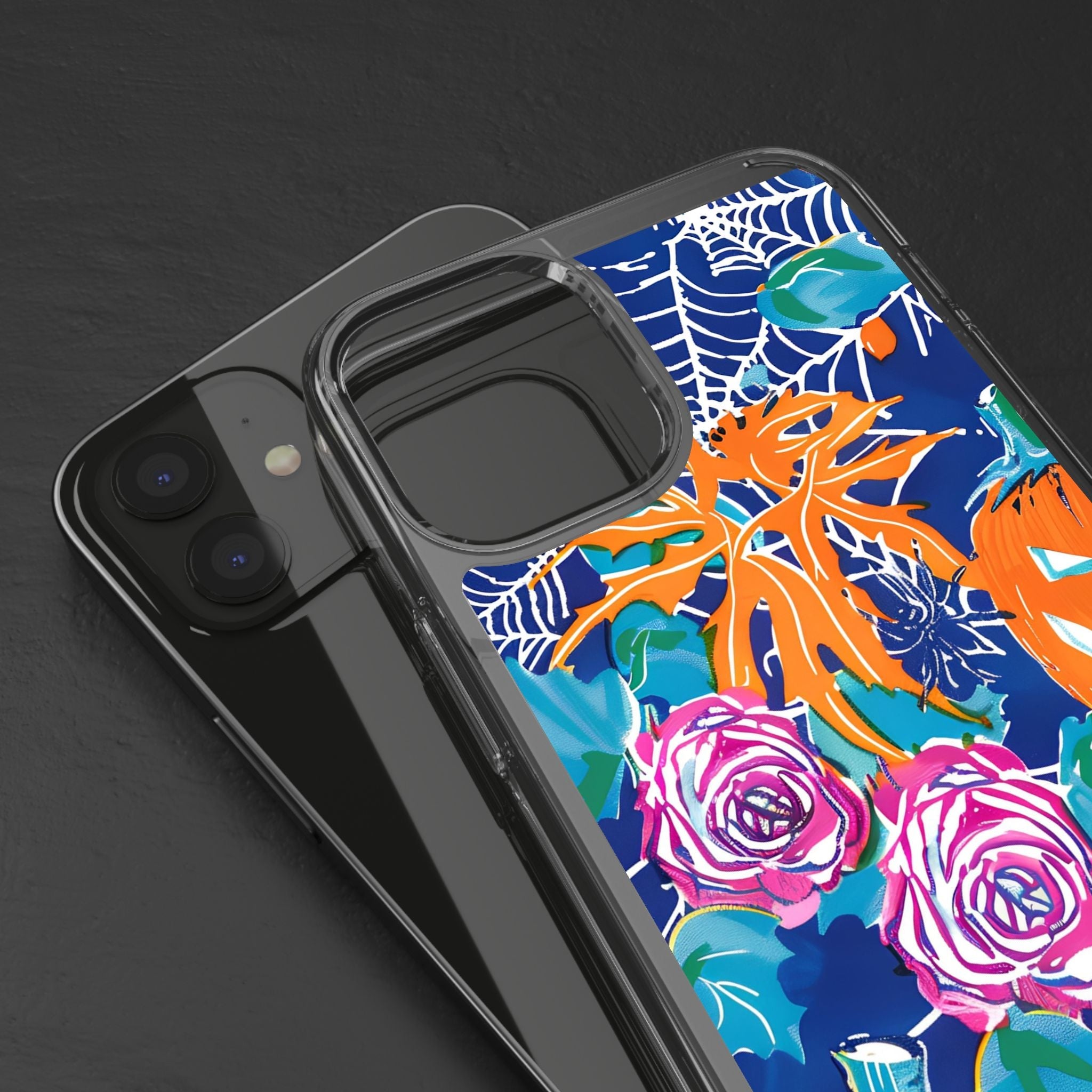 Colorful Halloween Clear Case, Artsulli - Art is Long, Life is Short, Phone Case, , , , , , ,