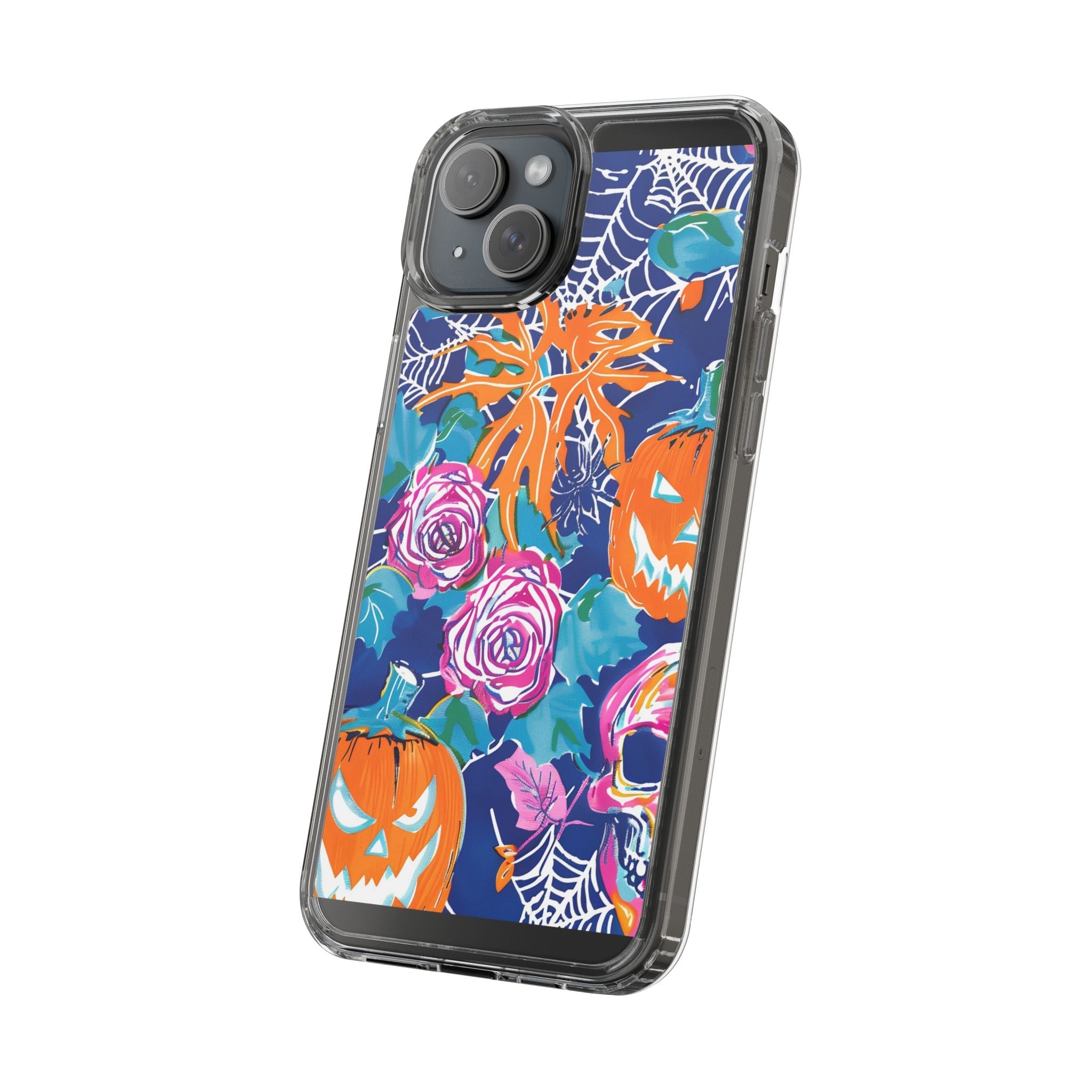 Colorful Halloween Clear Case, Artsulli - Art is Long, Life is Short, Phone Case, , , , , , ,