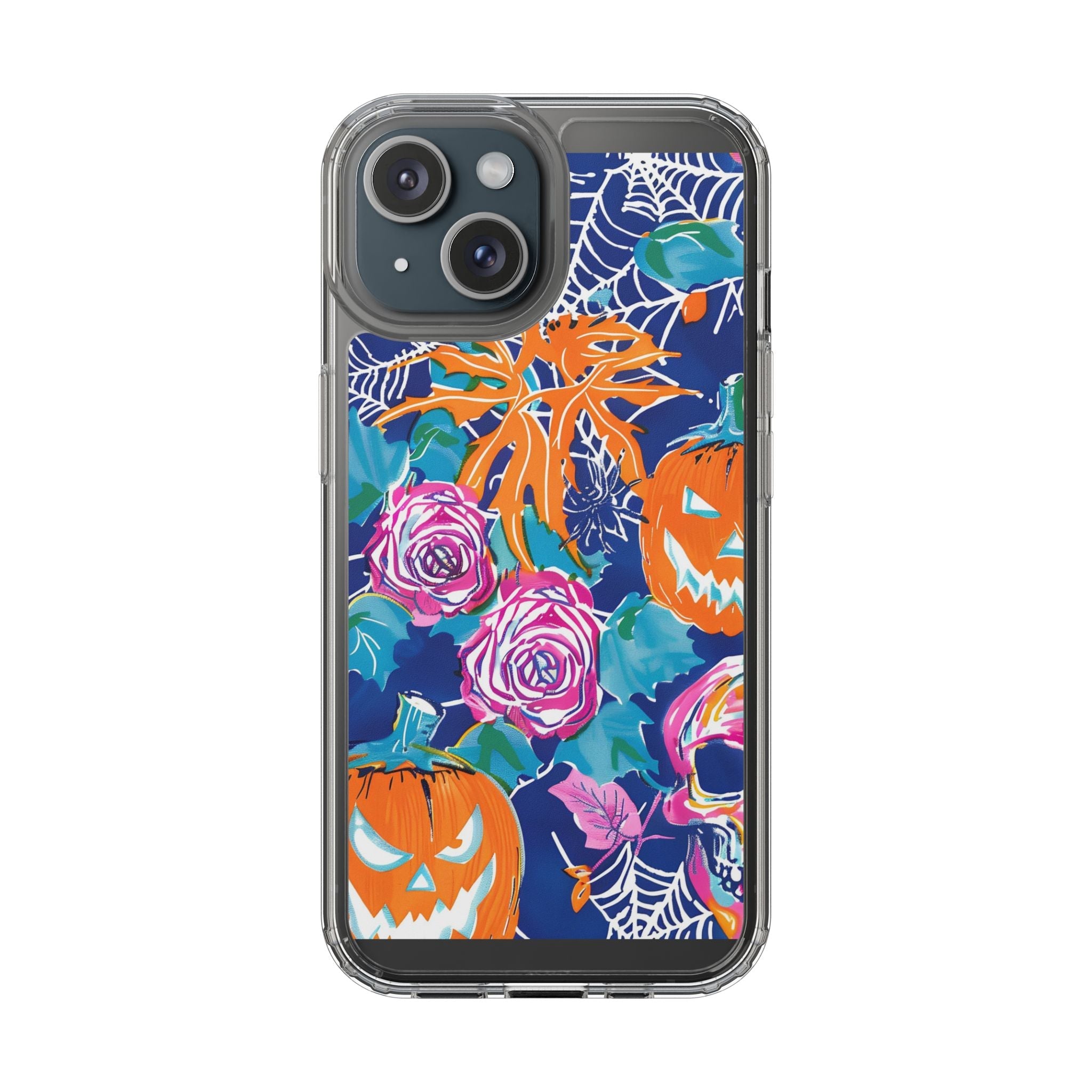 Colorful Halloween Clear Case, Artsulli - Art is Long, Life is Short, Phone Case, Size, iPhone 15, Surface, Without gift packaging, , , 13452848397477466863