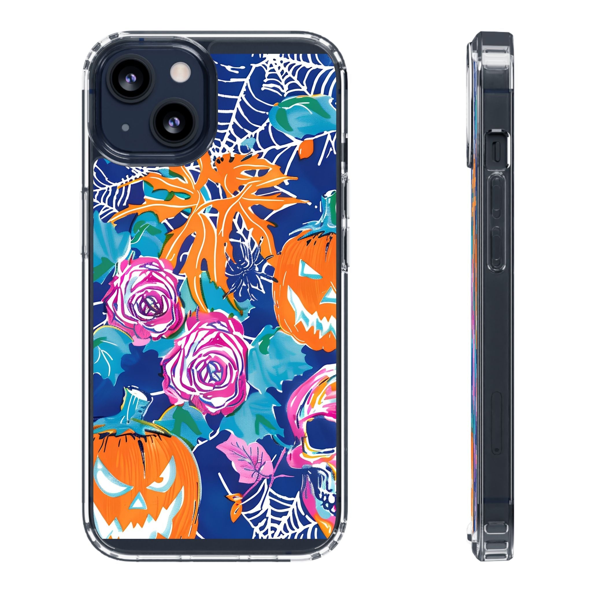 Colorful Halloween Clear Case, Artsulli - Art is Long, Life is Short, Phone Case, Size, iPhone 13, Surface, Without gift packaging, , , 15180678431815681508