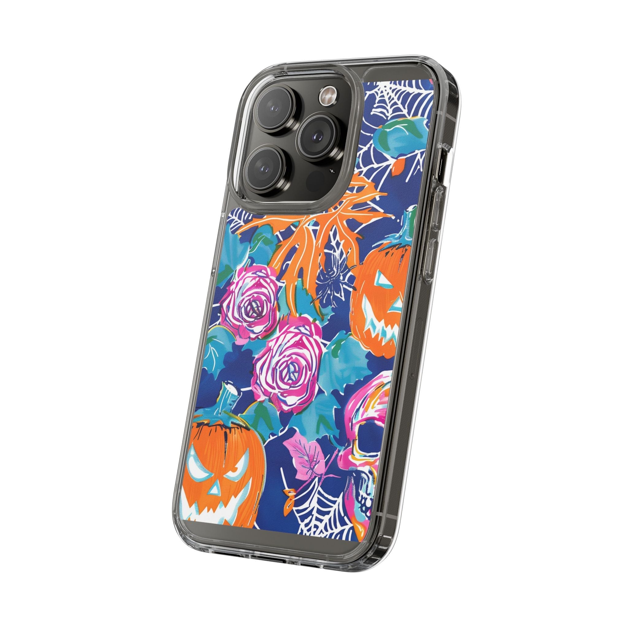 Colorful Halloween Clear Case, Artsulli - Art is Long, Life is Short, Phone Case, , , , , , ,
